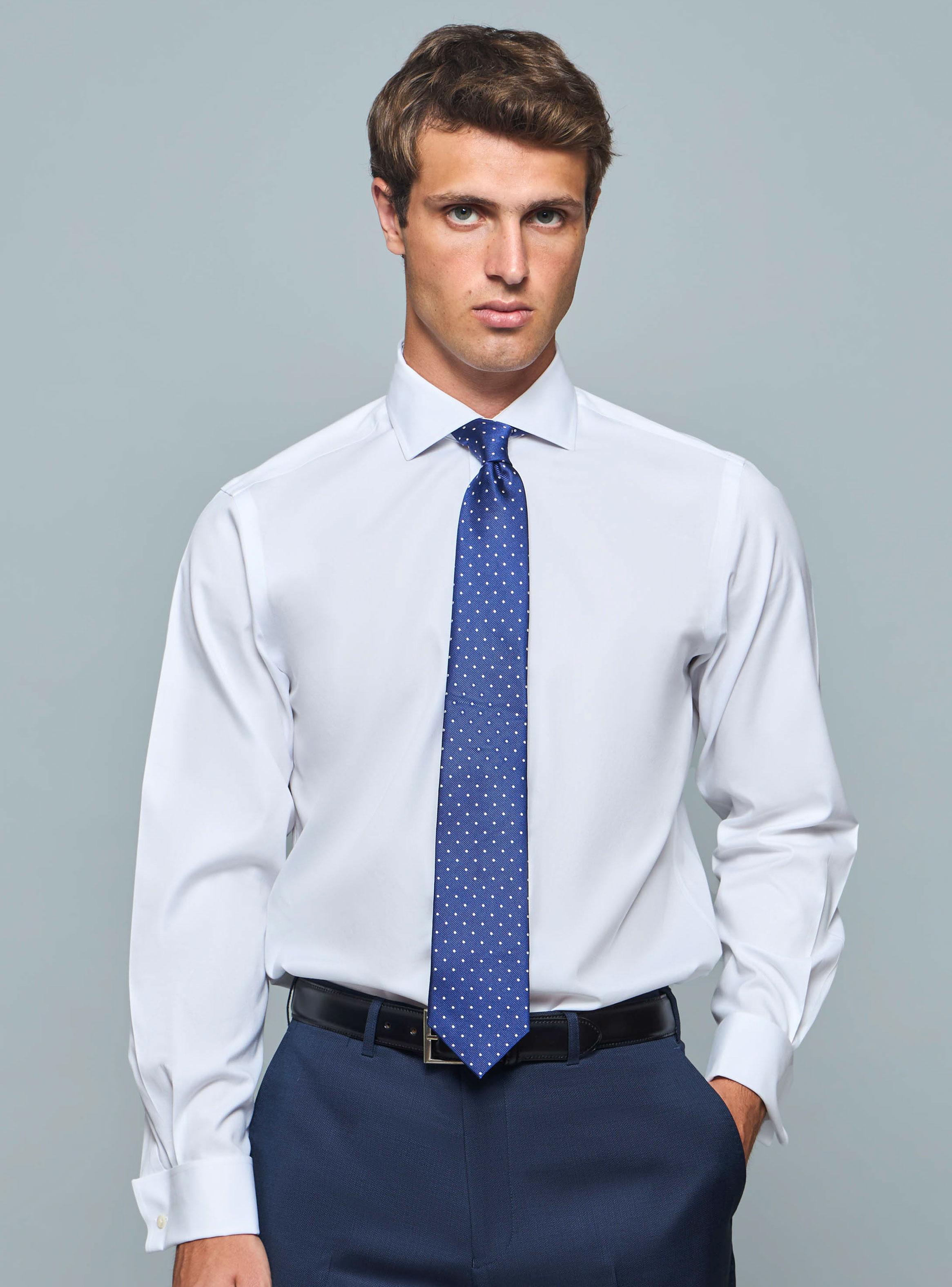 Camisa Formal de Vestir Lisa-0