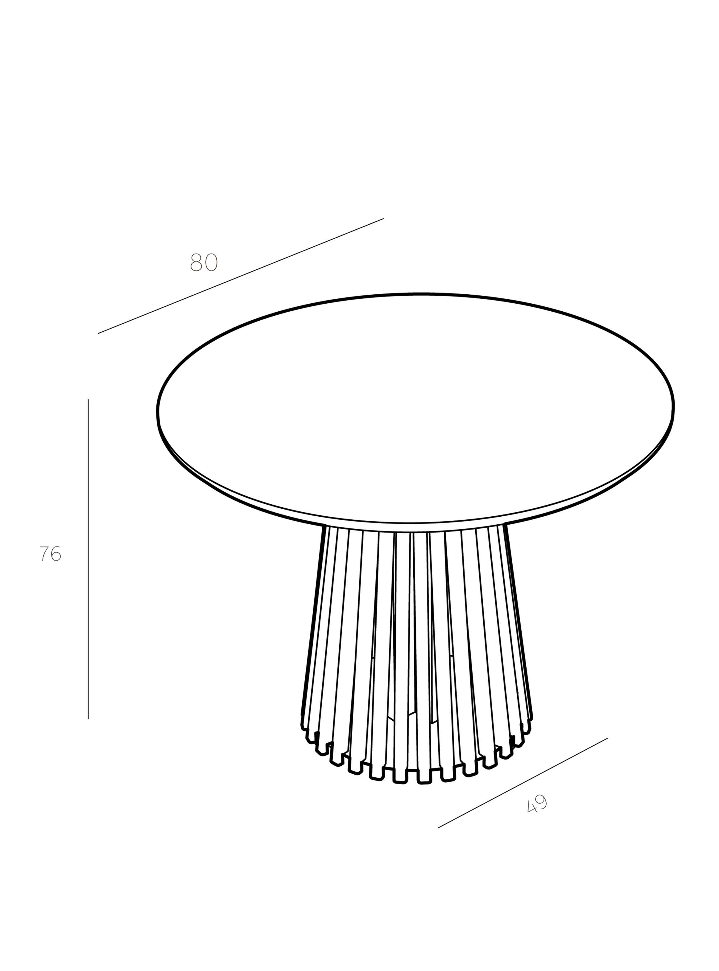 Mesa de comedor Palisade 4 Personas 80 cm Nogal-1