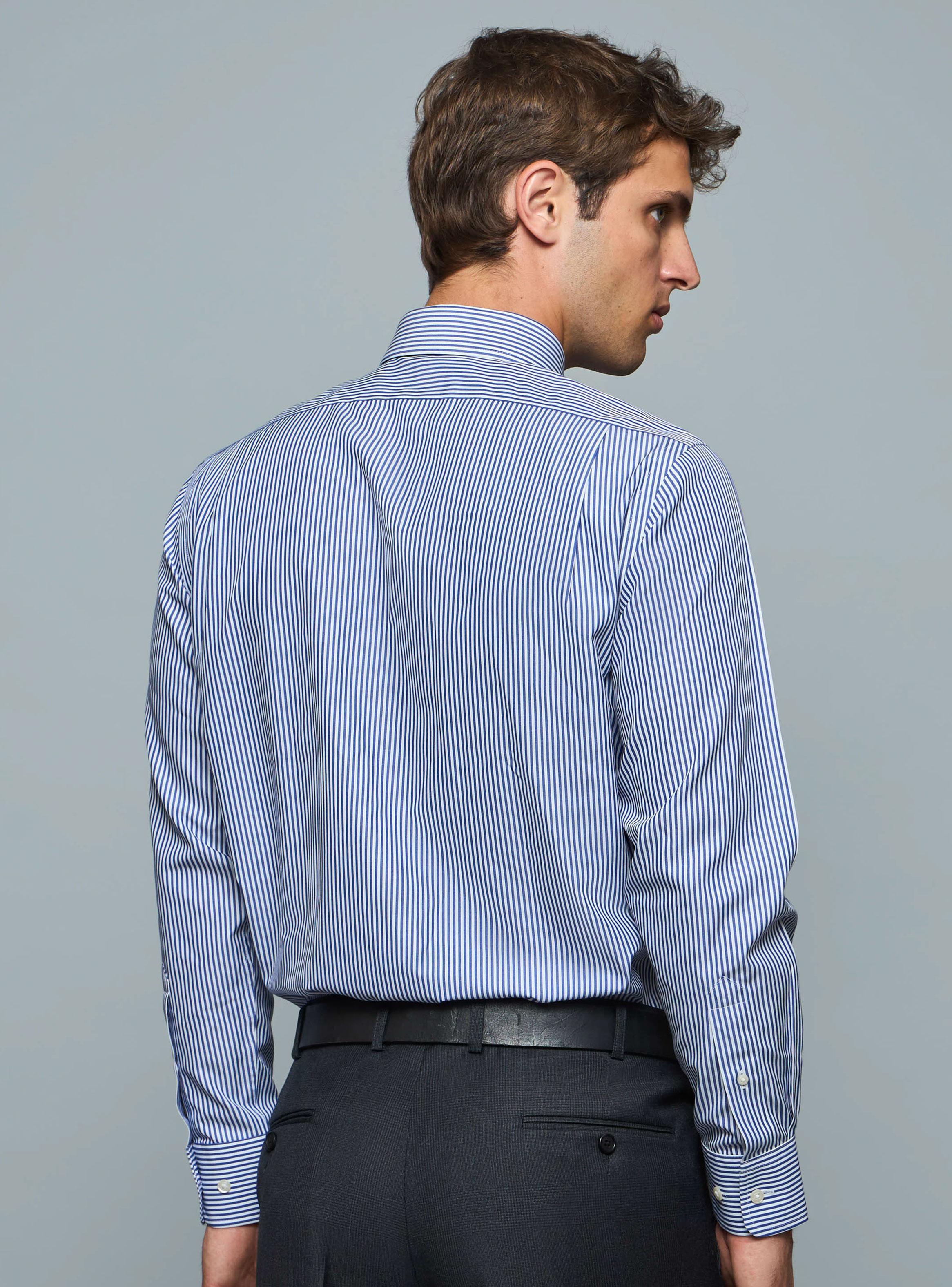 Camisa Vestir  a Líneas Color-1