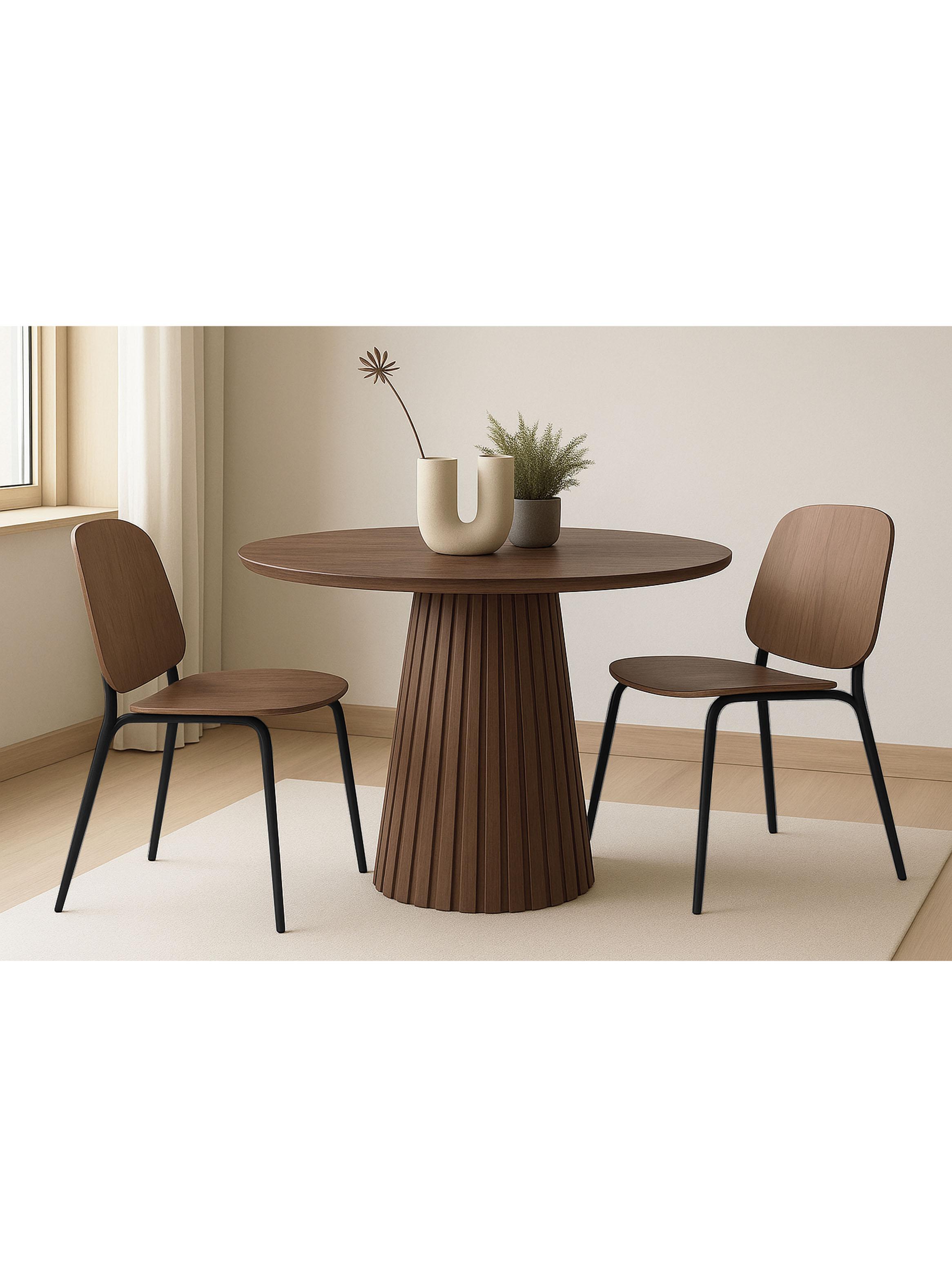 Mesa de comedor Palisade 4 Personas 110 cm Nogal-3