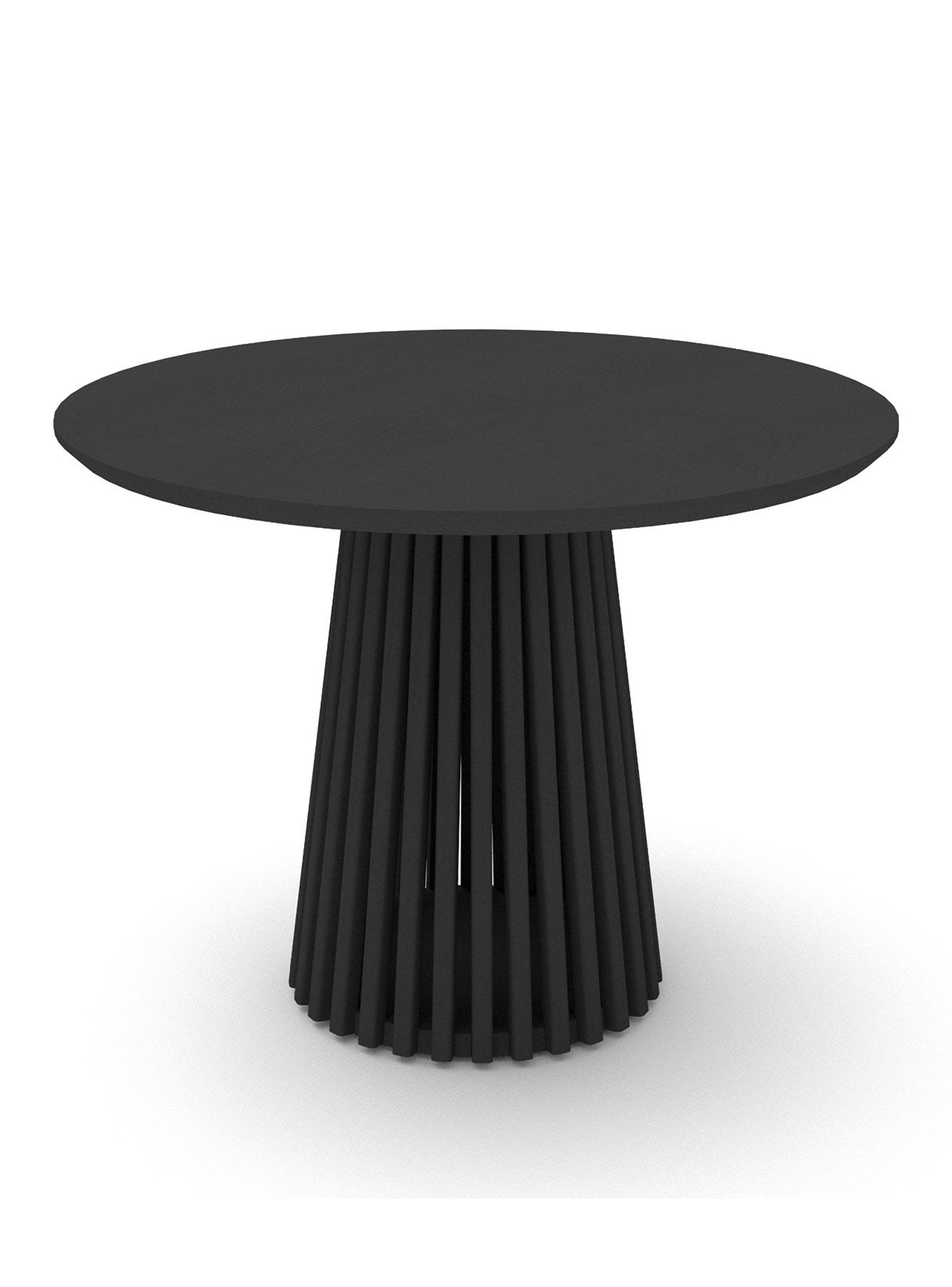 Mesa de comedor Palisade 6 Personas 100 cm Negro-0