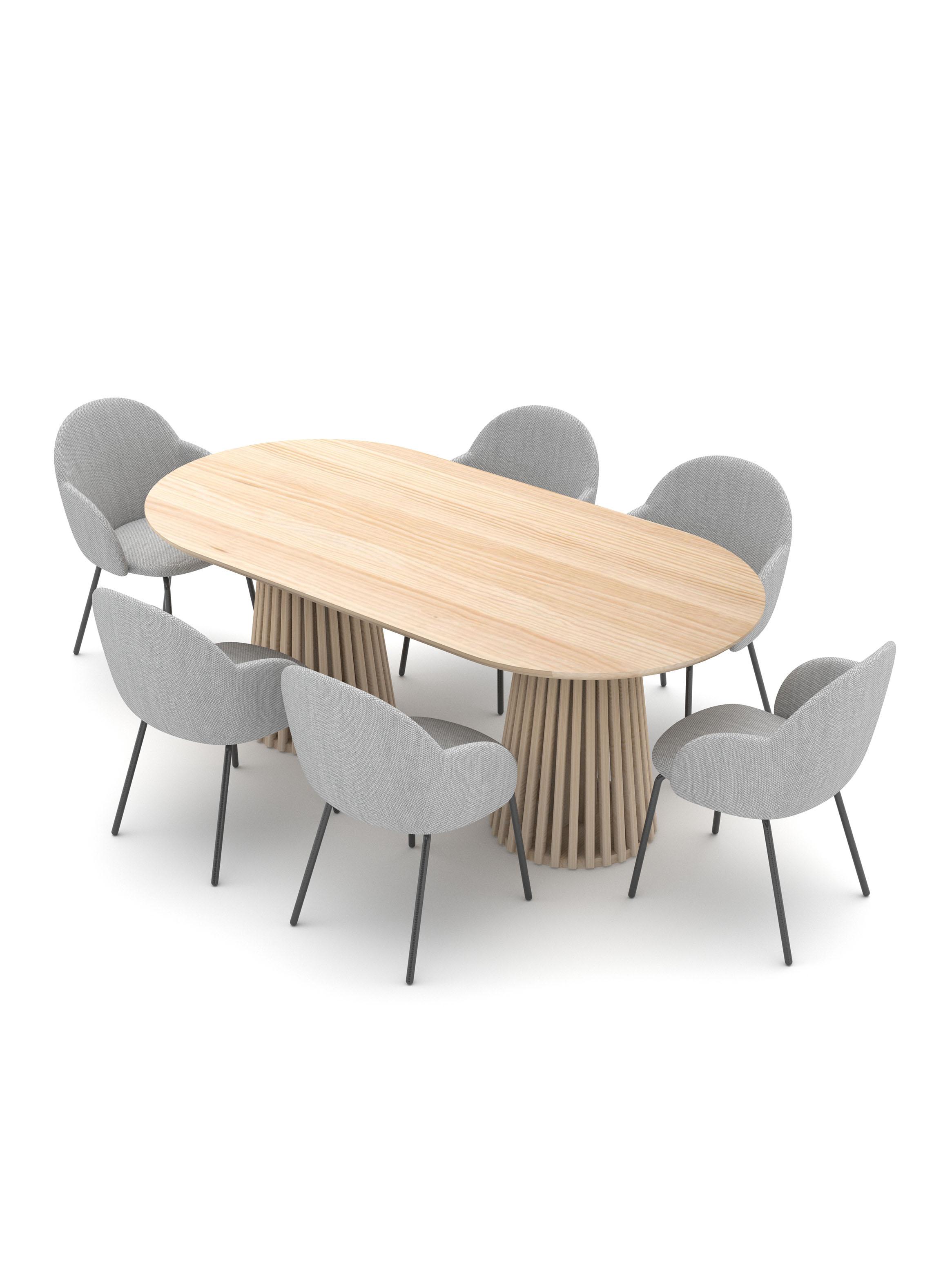 Mesa de Comedor Palisade 6P Ovalada-3