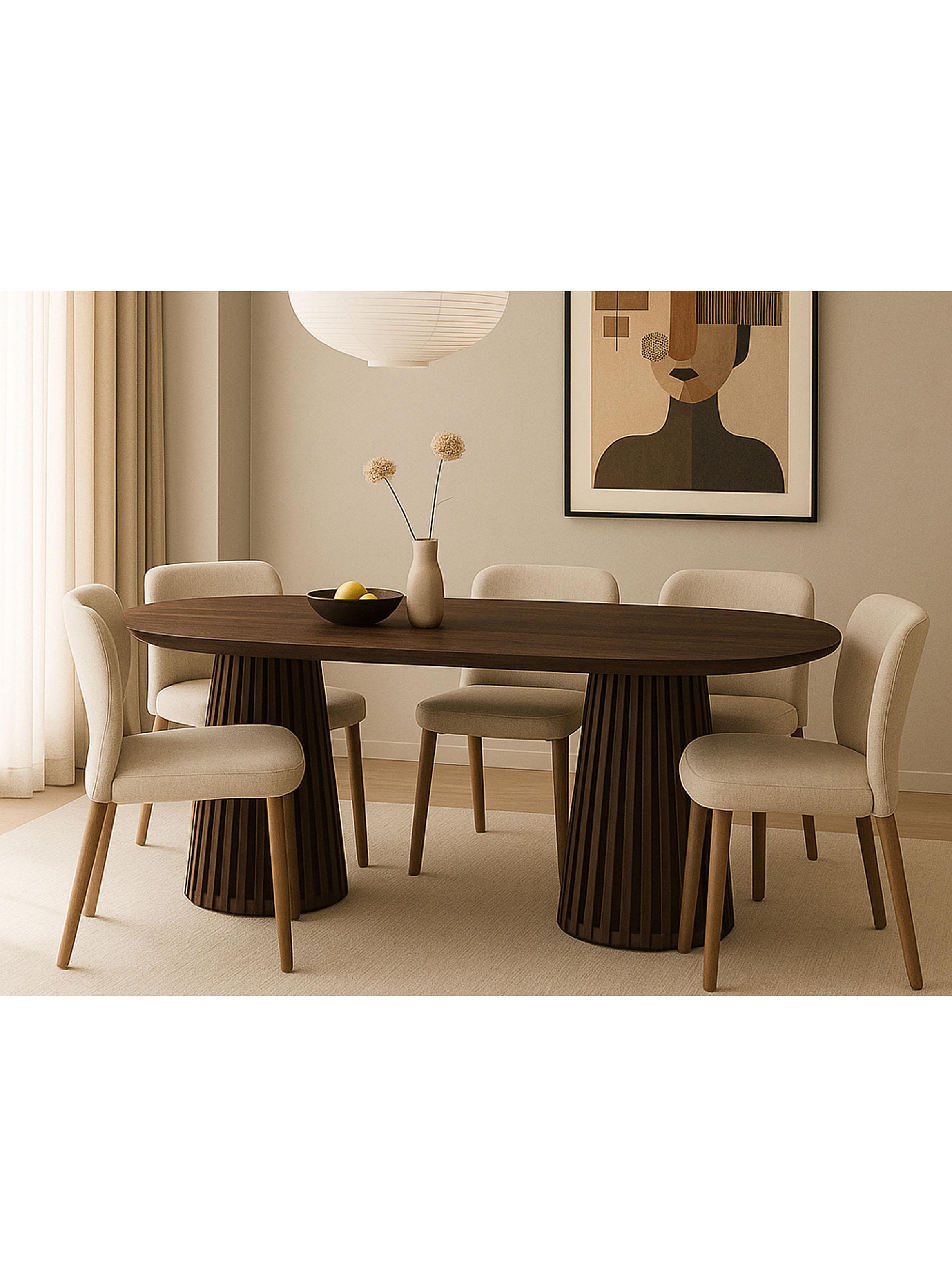 Mesa de Comedor Palisade 6 Personas Ovalada-3