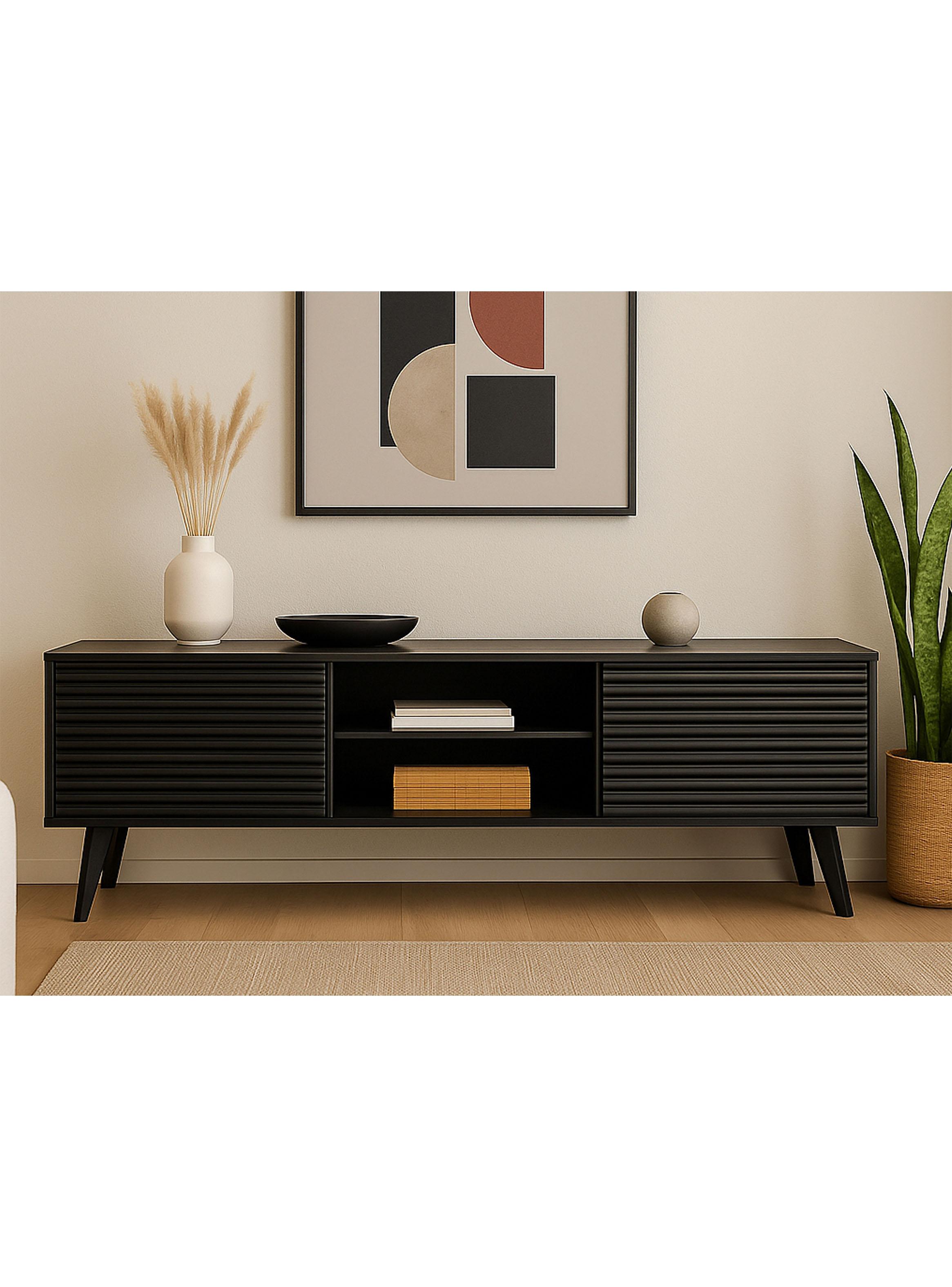 Rack TV 65¨ Bajo Atacama Line Black-3