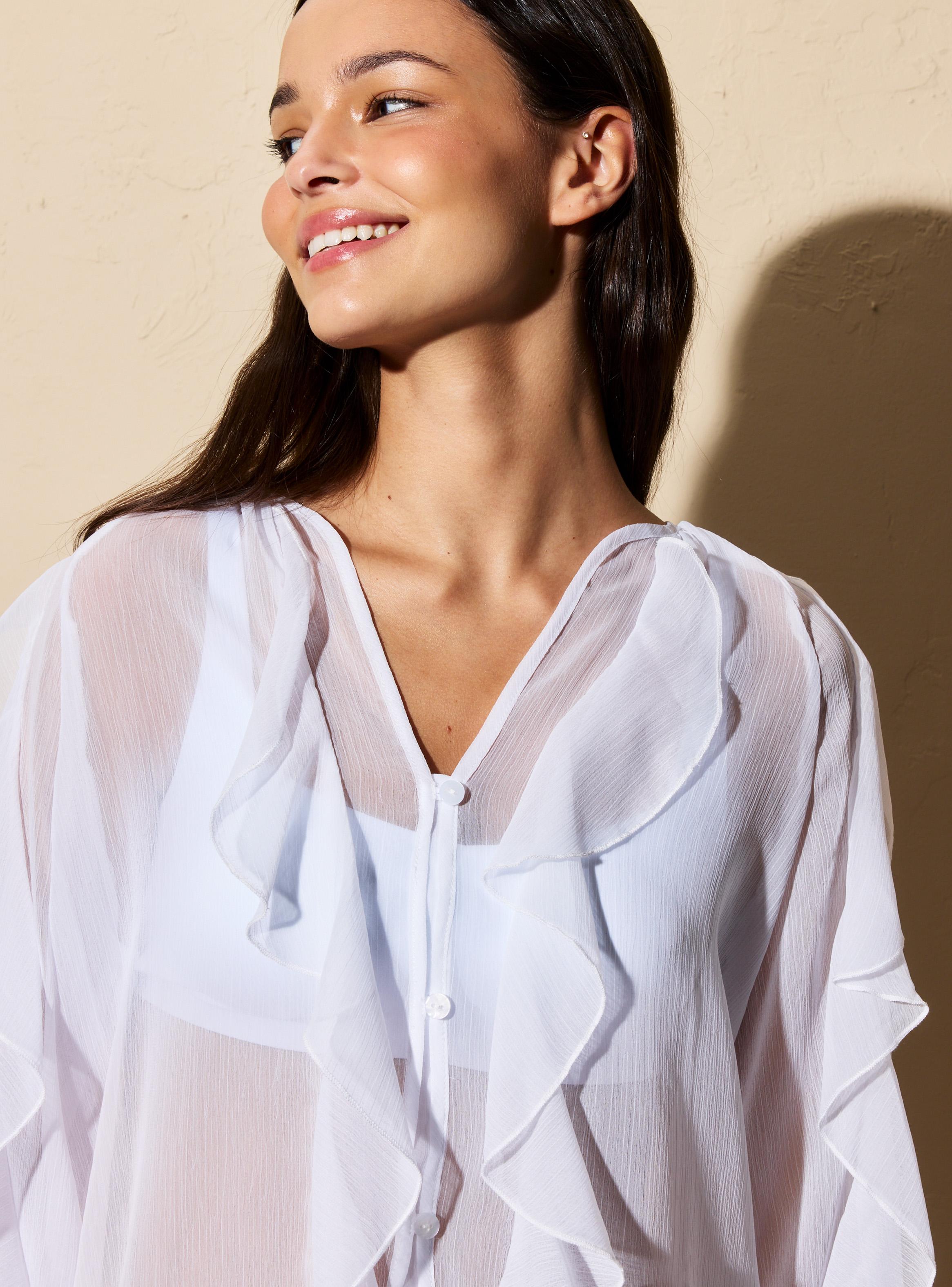 Blusa Manga Globo con Vuelos-2