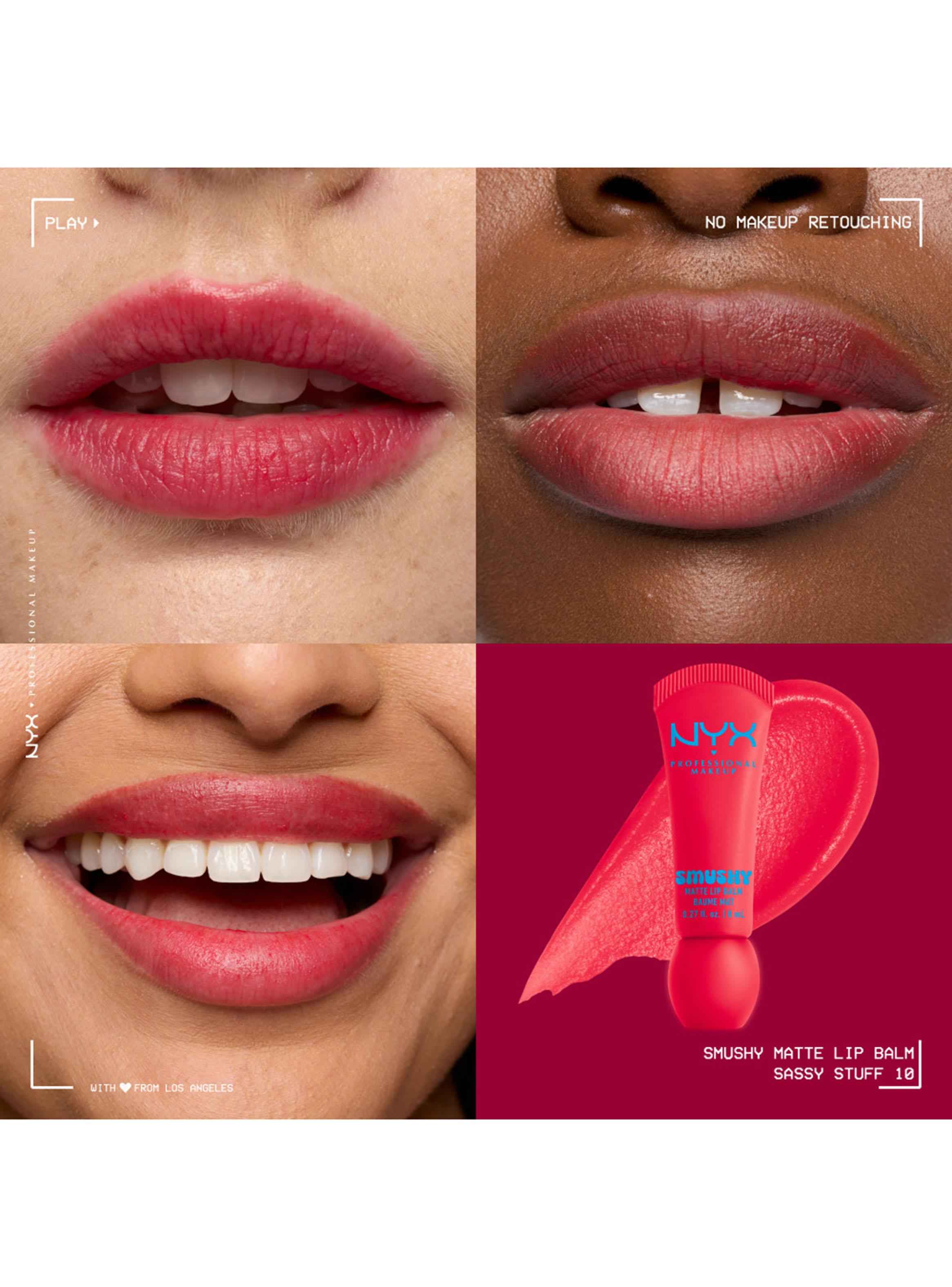 Bálsamo Labial Smushy Matte Lip Balm Sassy 8 ml Nyx-4