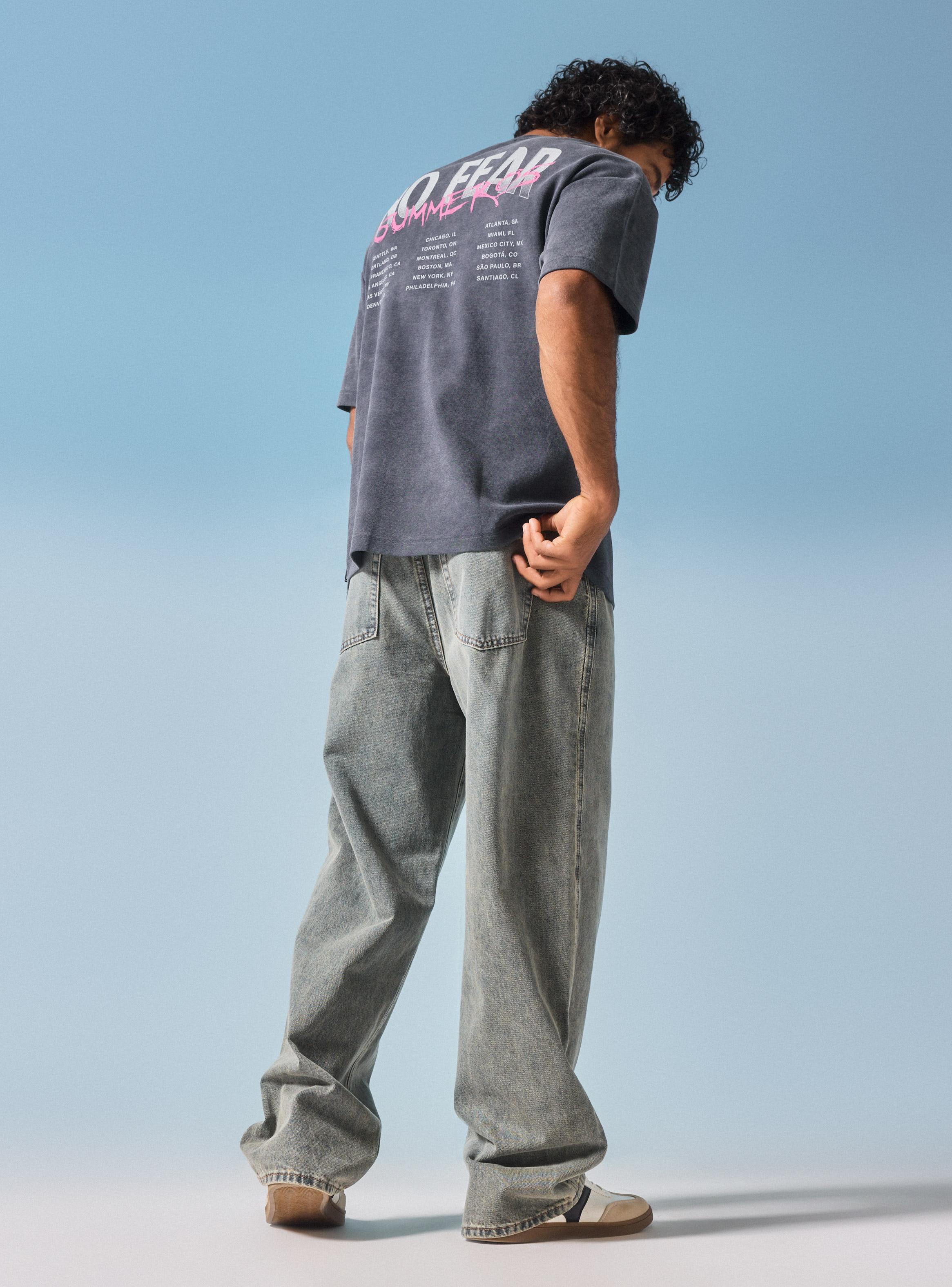 Jeans Baggy con Cortes Laterales-5