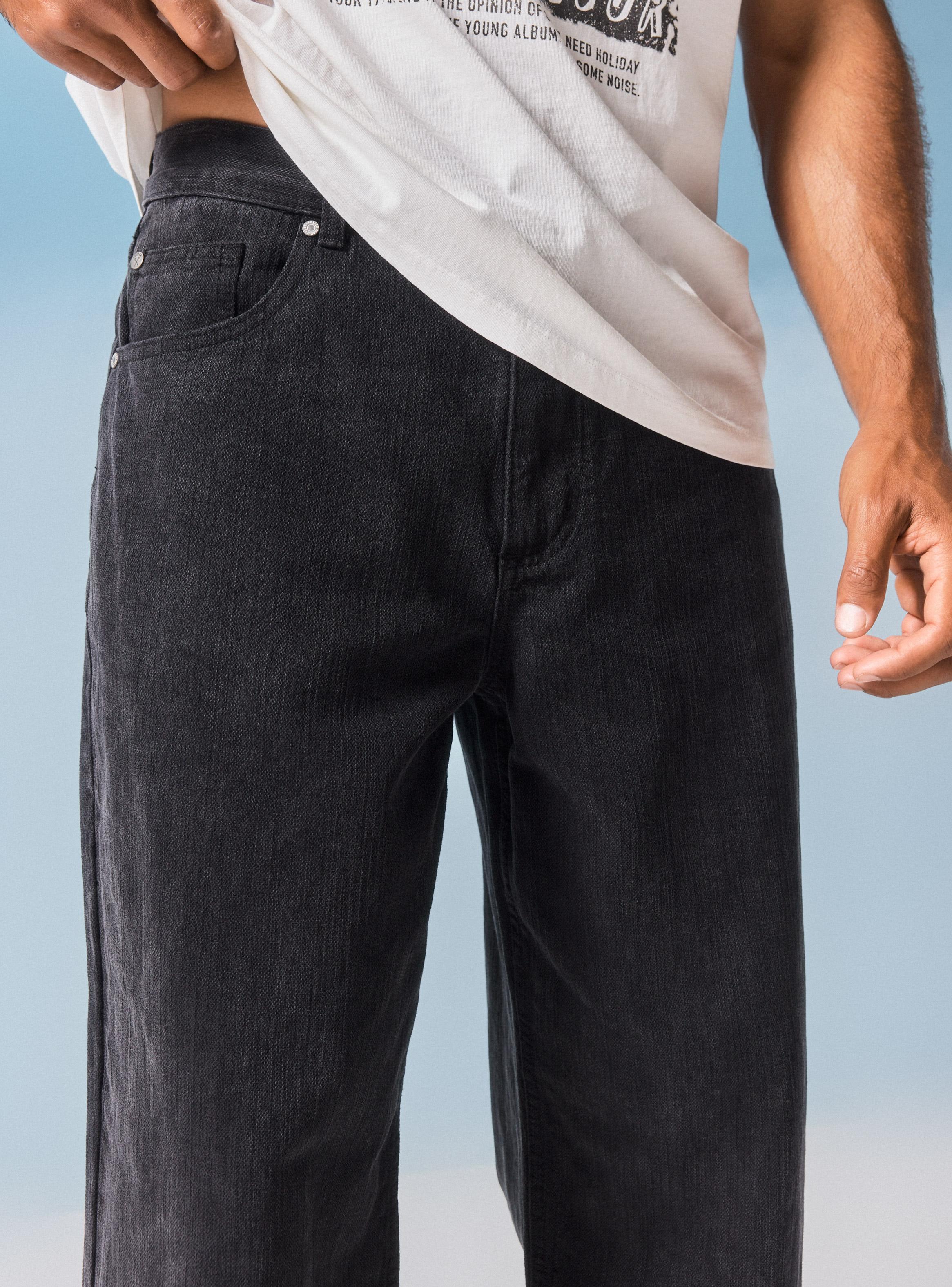 Jeans Baggy Tela Rayas-2