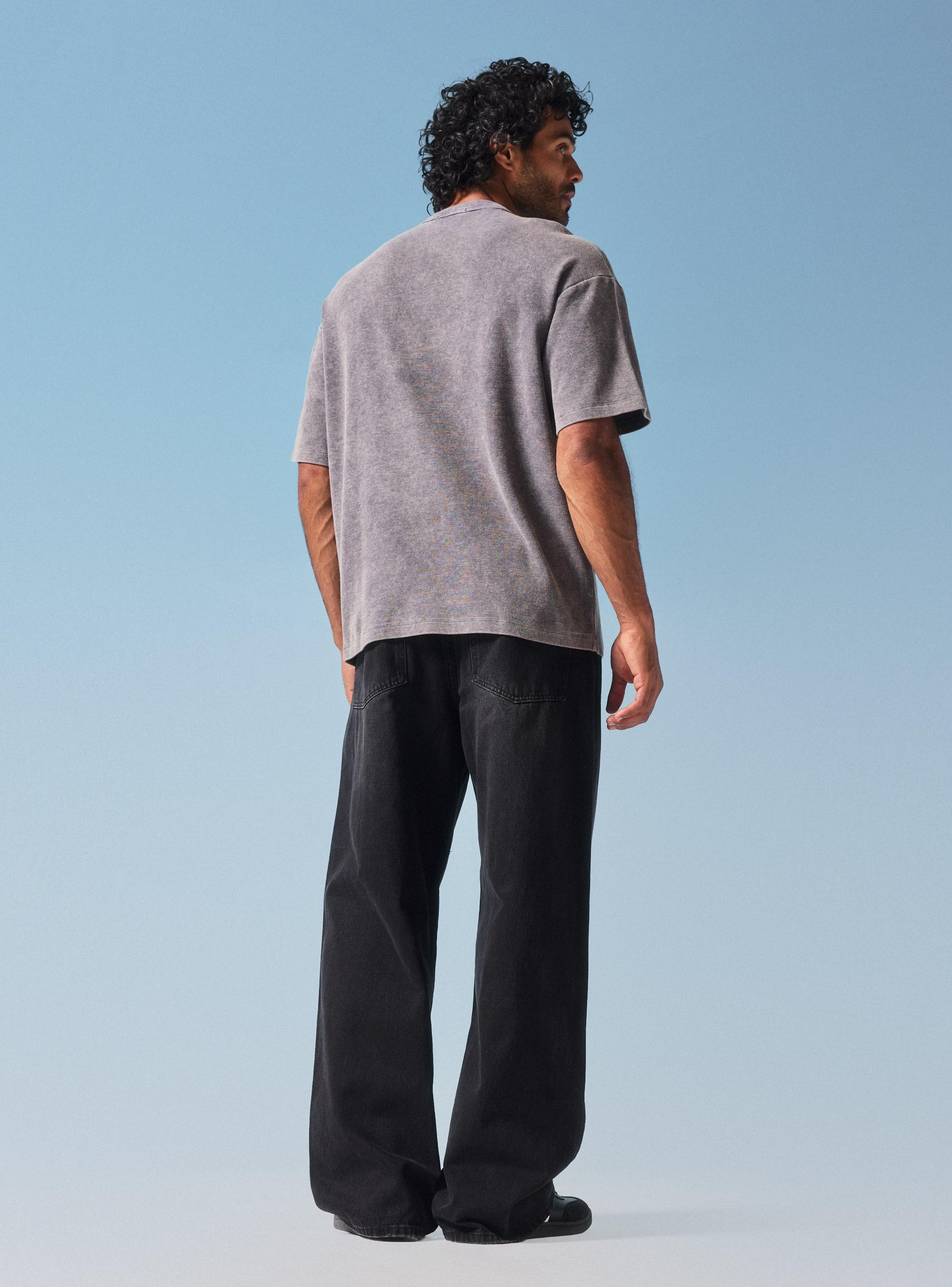 Polera Tela Rustica Lavada-5