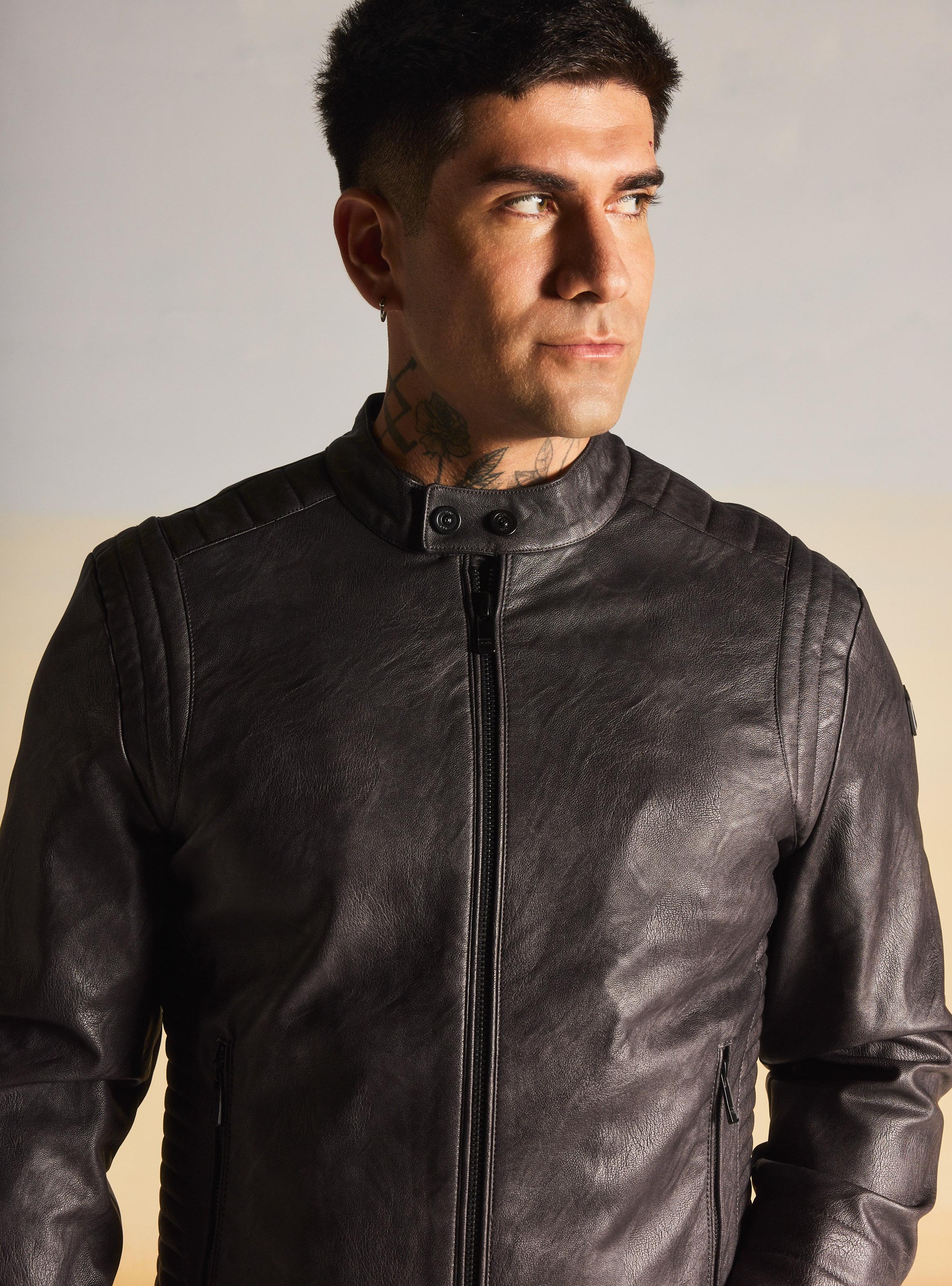 Chaqueta Biker Acolchada-3