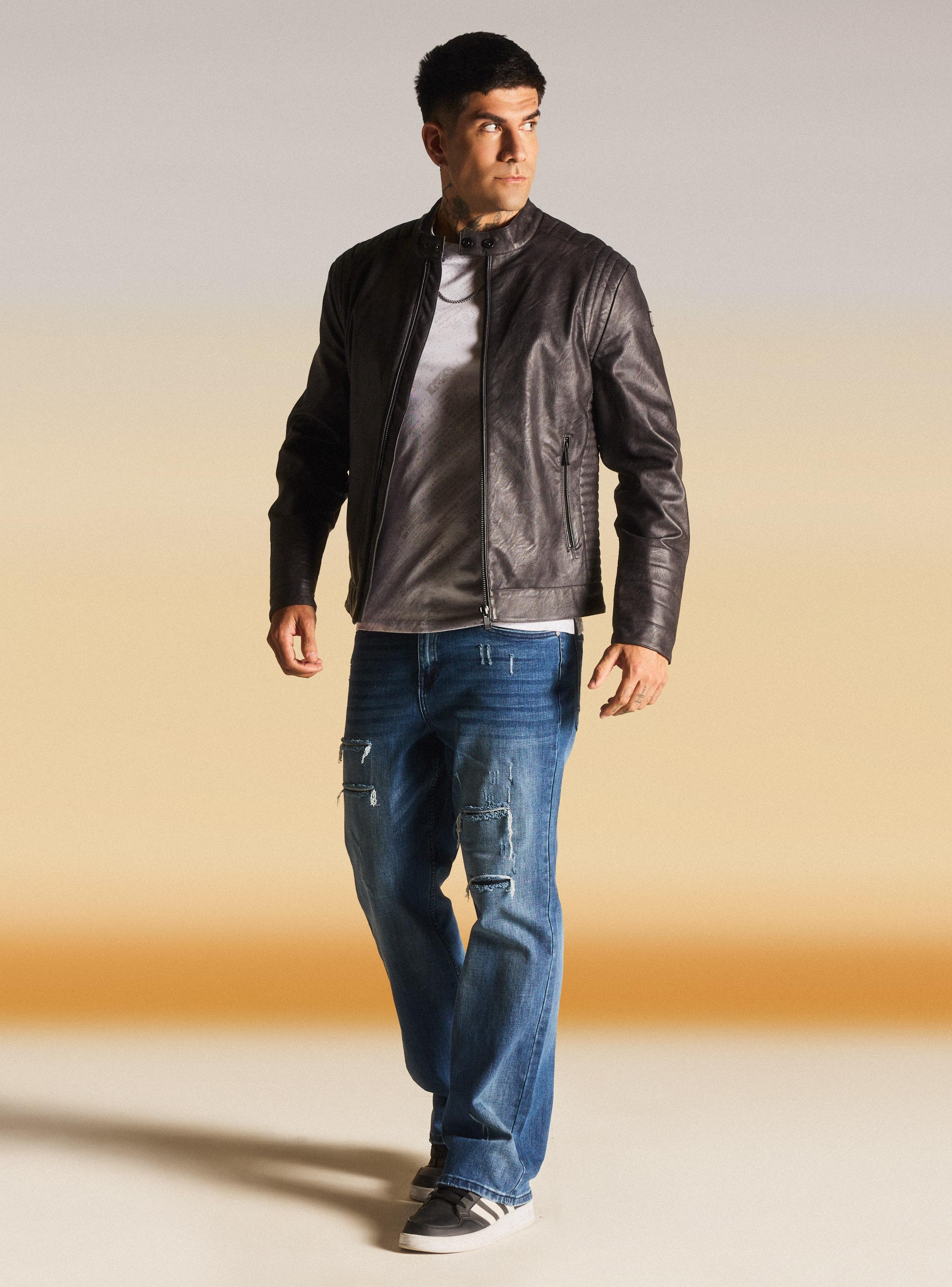 Chaqueta Biker Acolchada-4