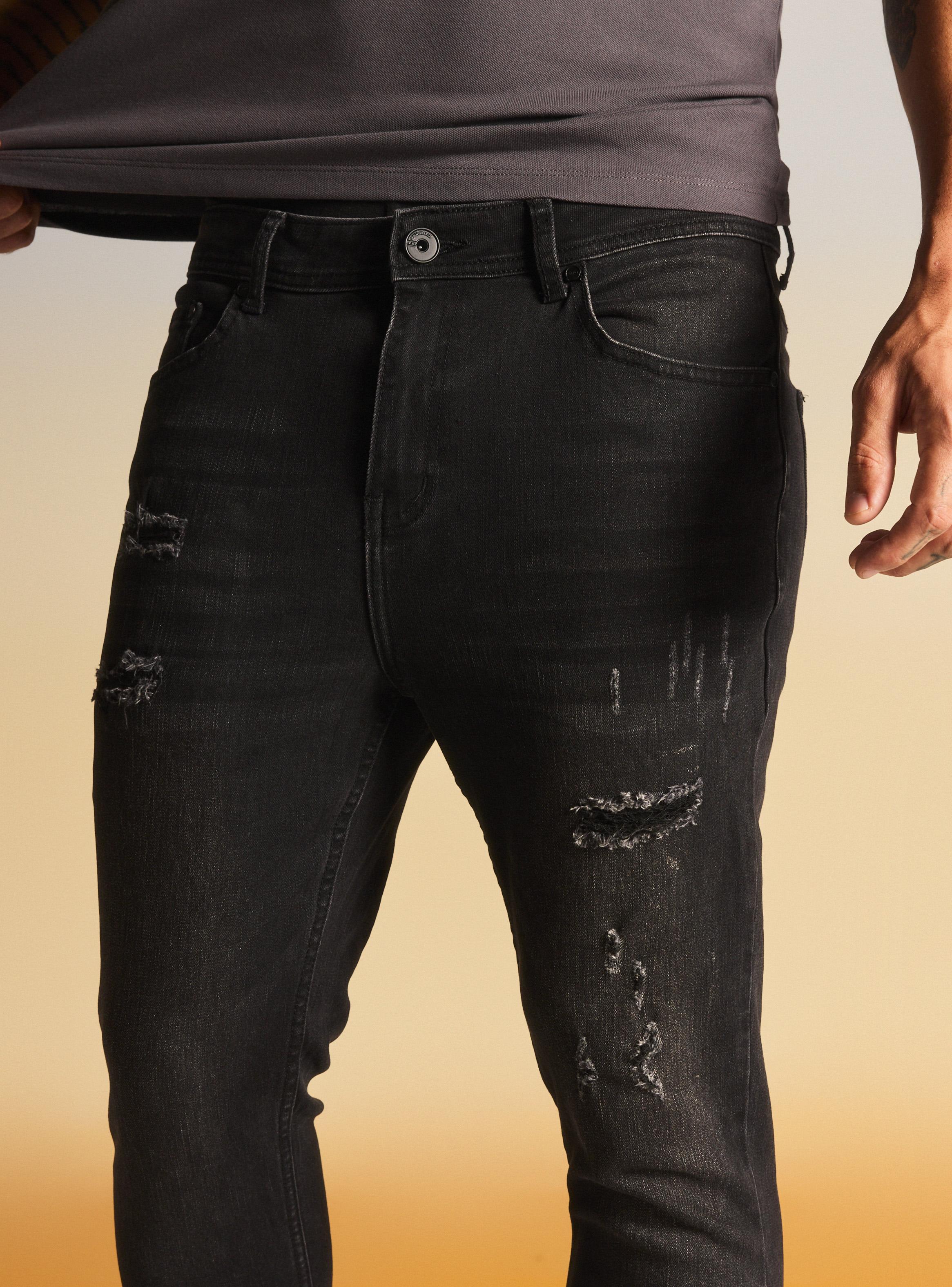 Jeans Skinny Roturas con Parche-2