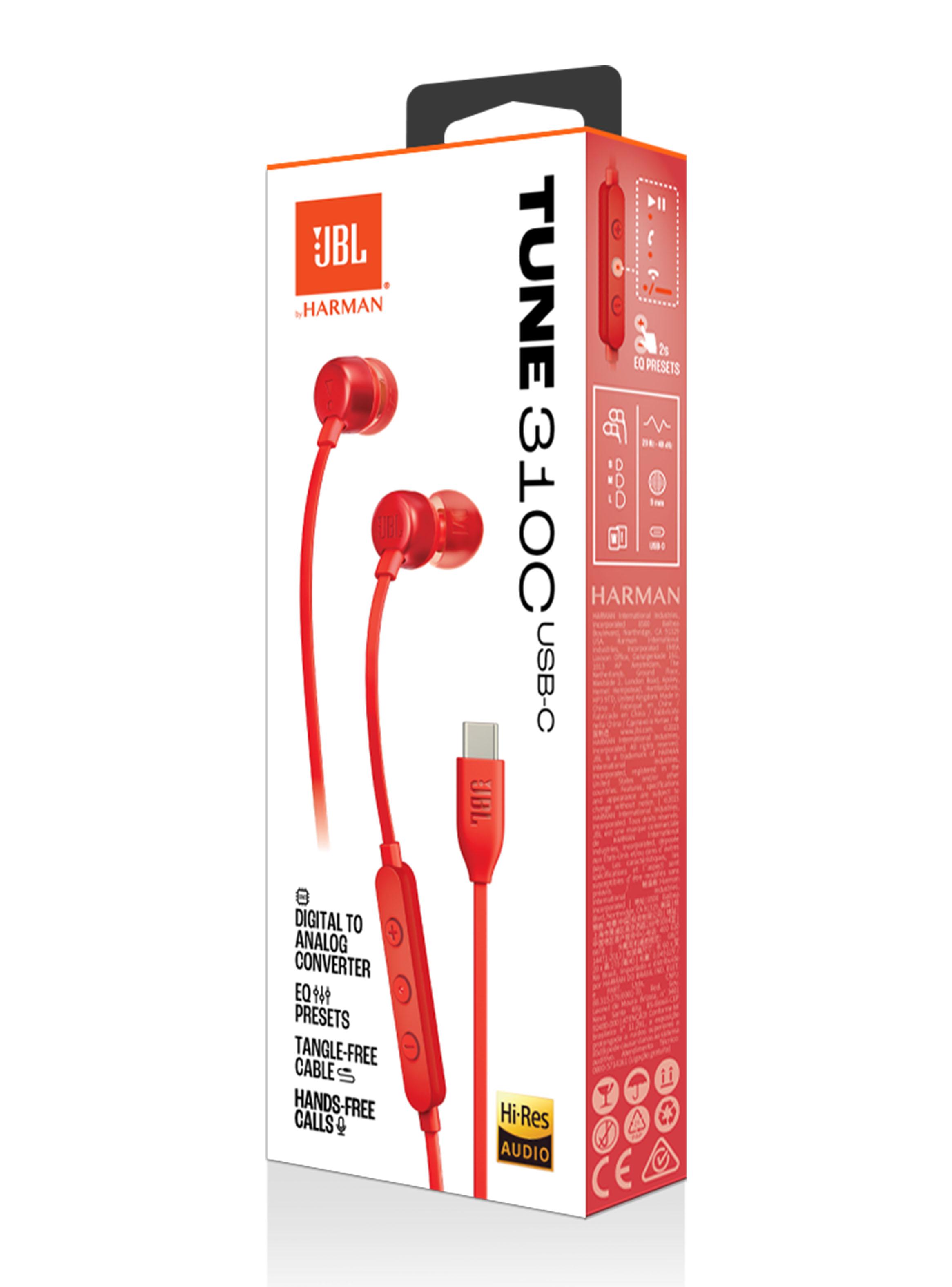 Audífonos USB-C T310C Rojo-6