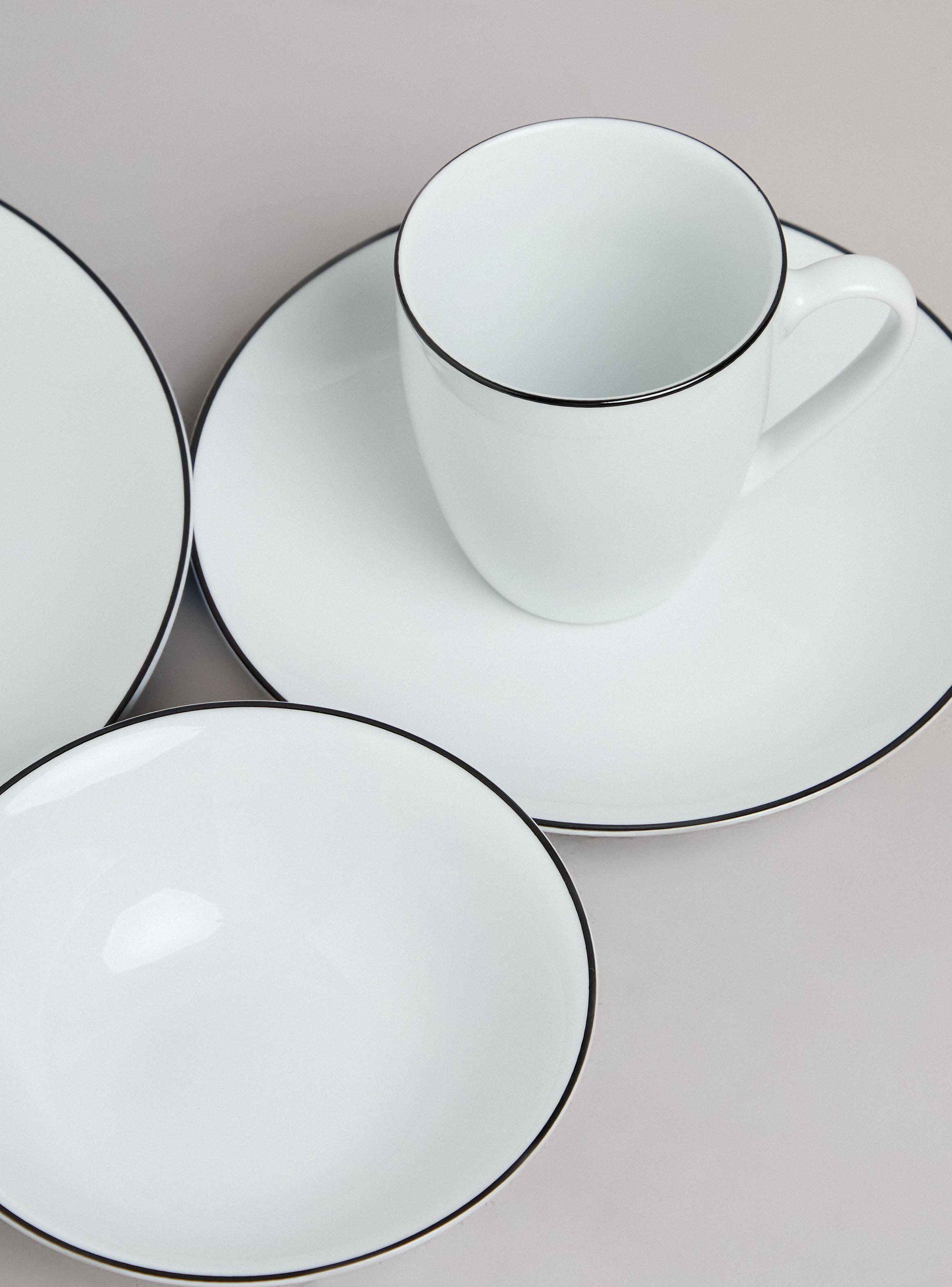 Set de Vajillas 24 Piezas Línea Negra-2