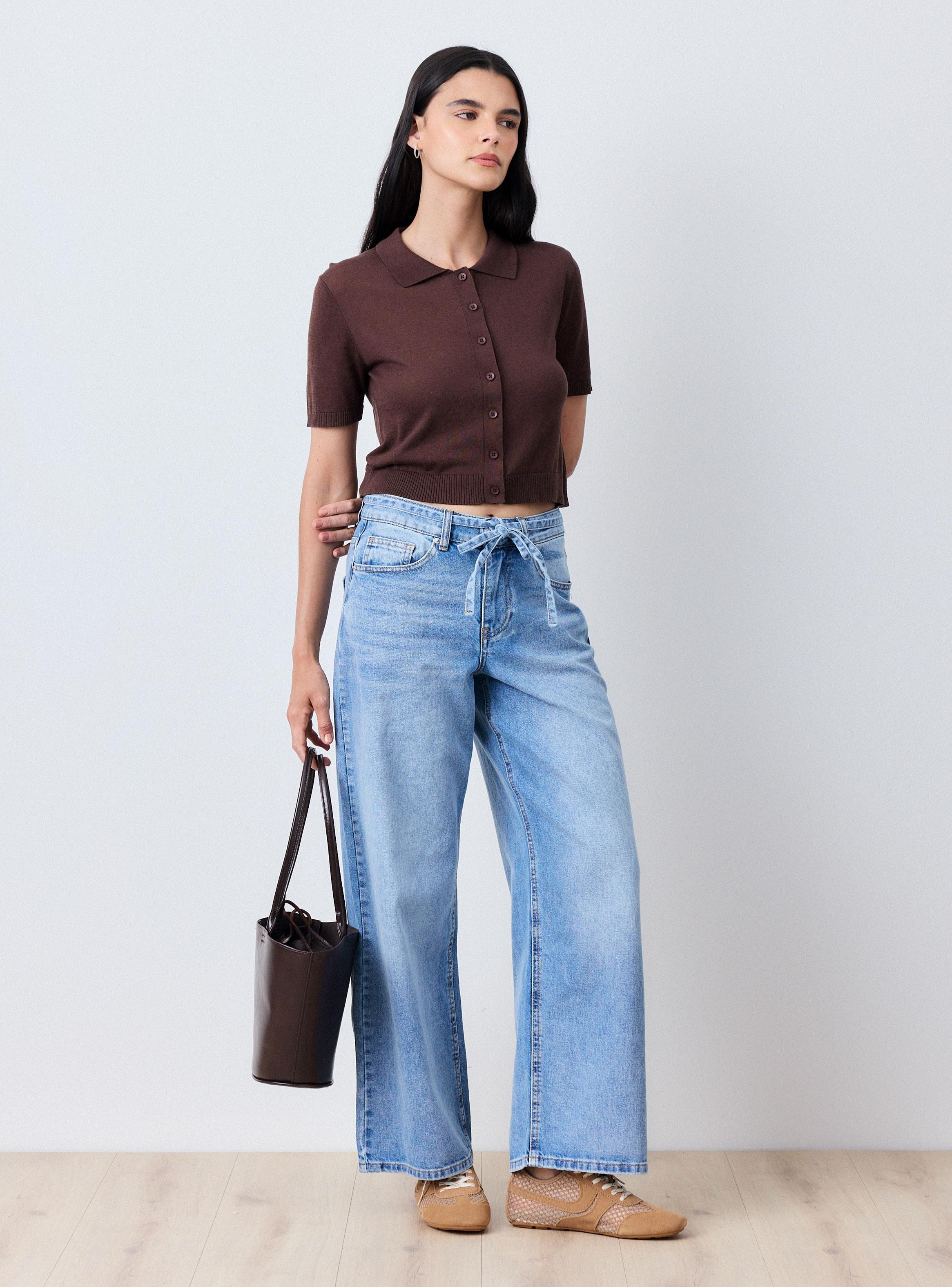 Chaleco Cuello Polo Manga Corta Abotonado-3