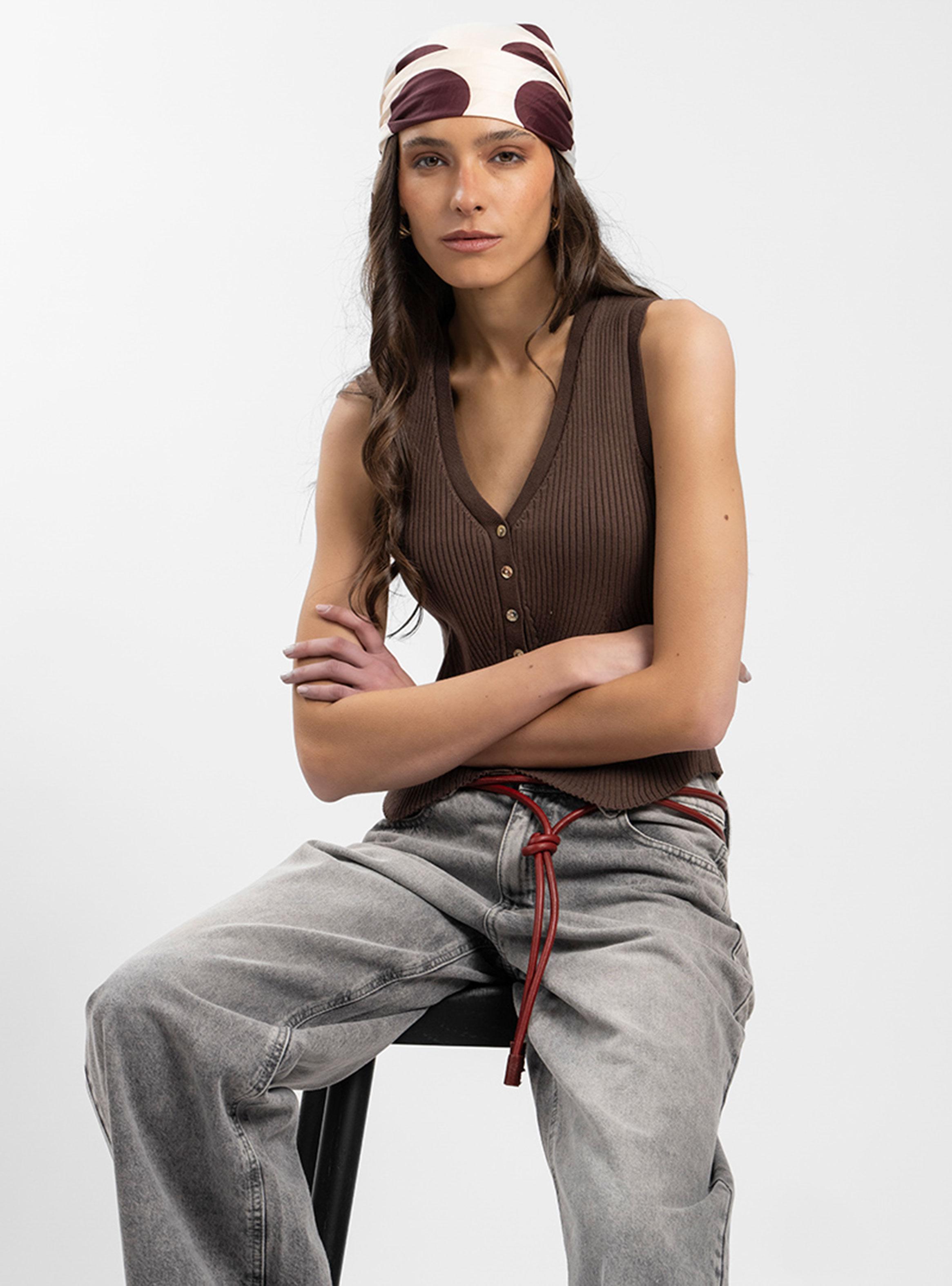 Polera Greta Café-3