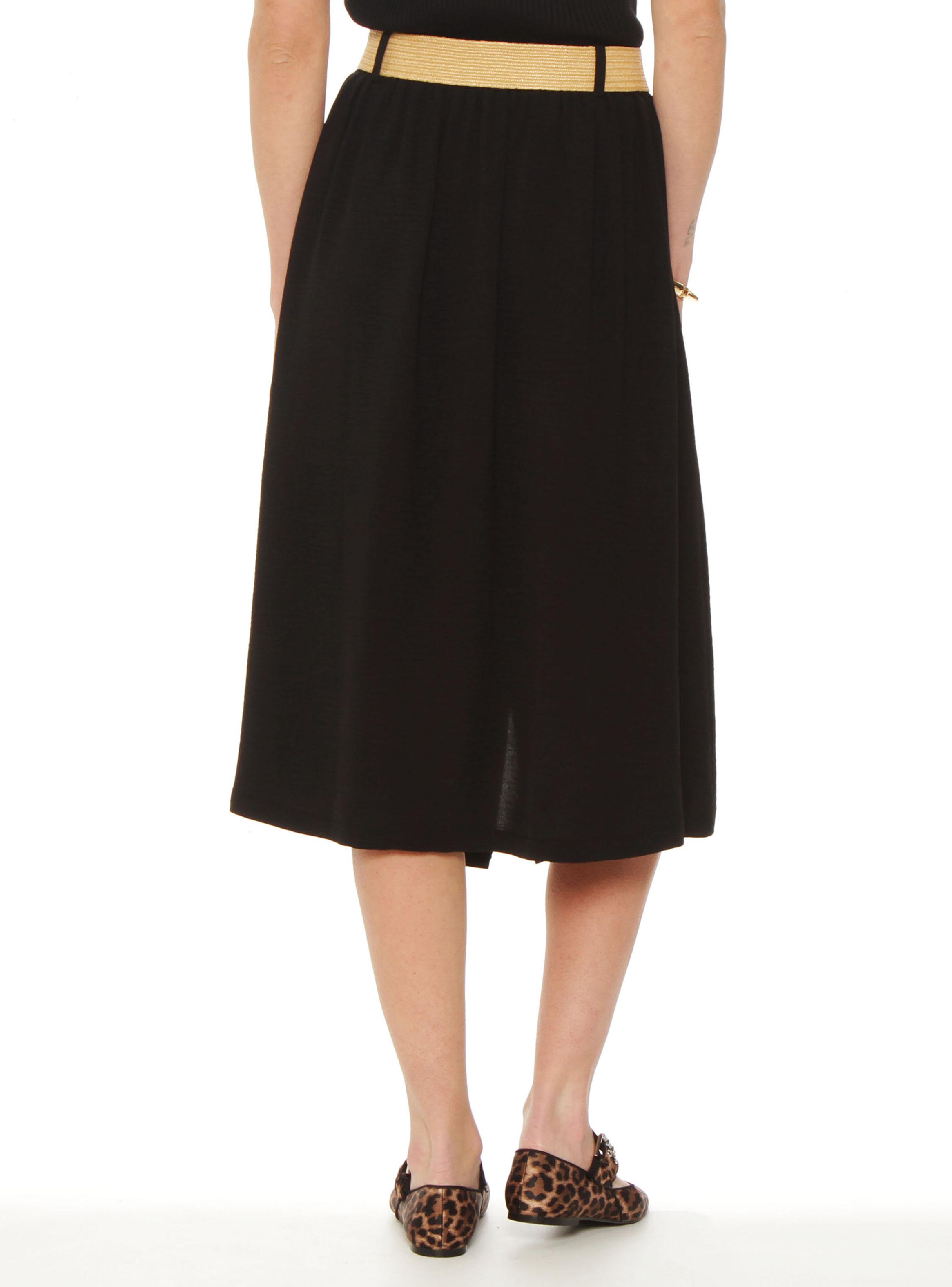 Falta Abotonada Pretina Básica con Cinturón-1