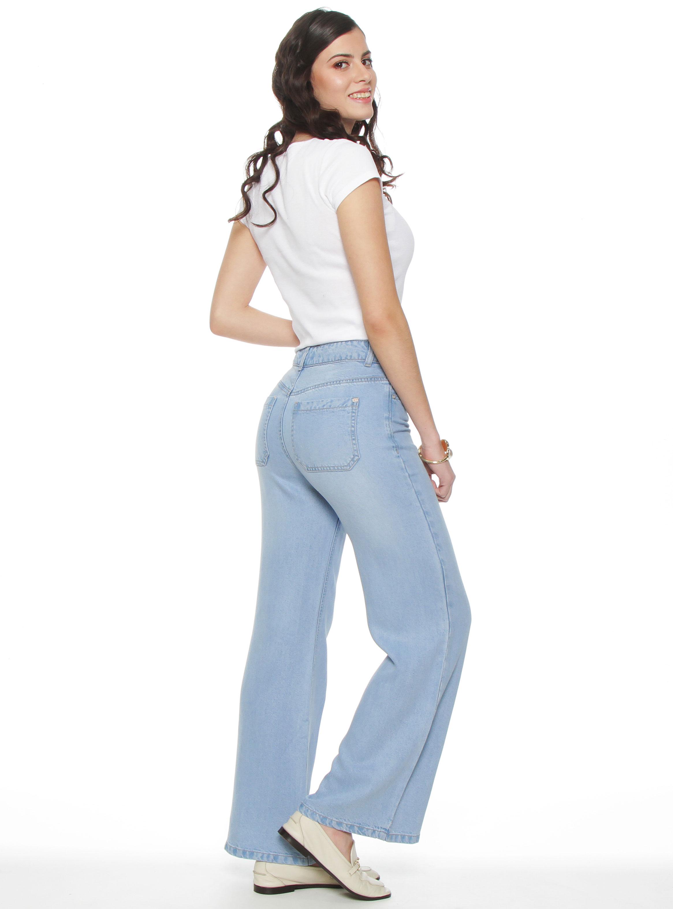 Pantalón Recto Lyocell Pretina Básica 1 Botón-4