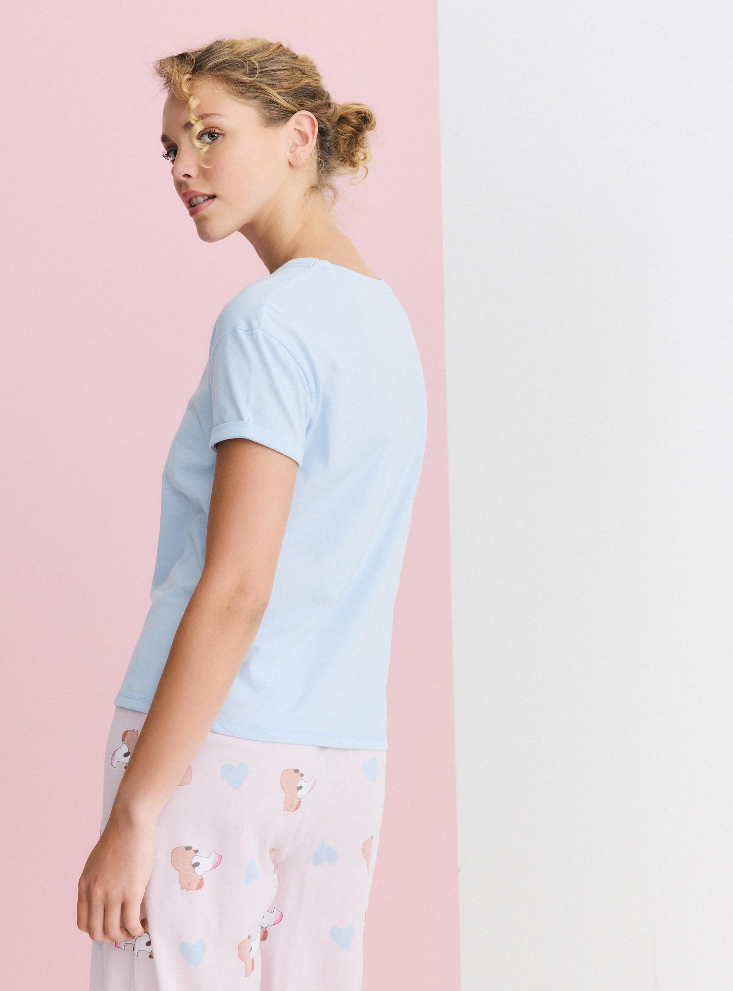 Pijama Jersey Estampado Detalles con Glitter-3