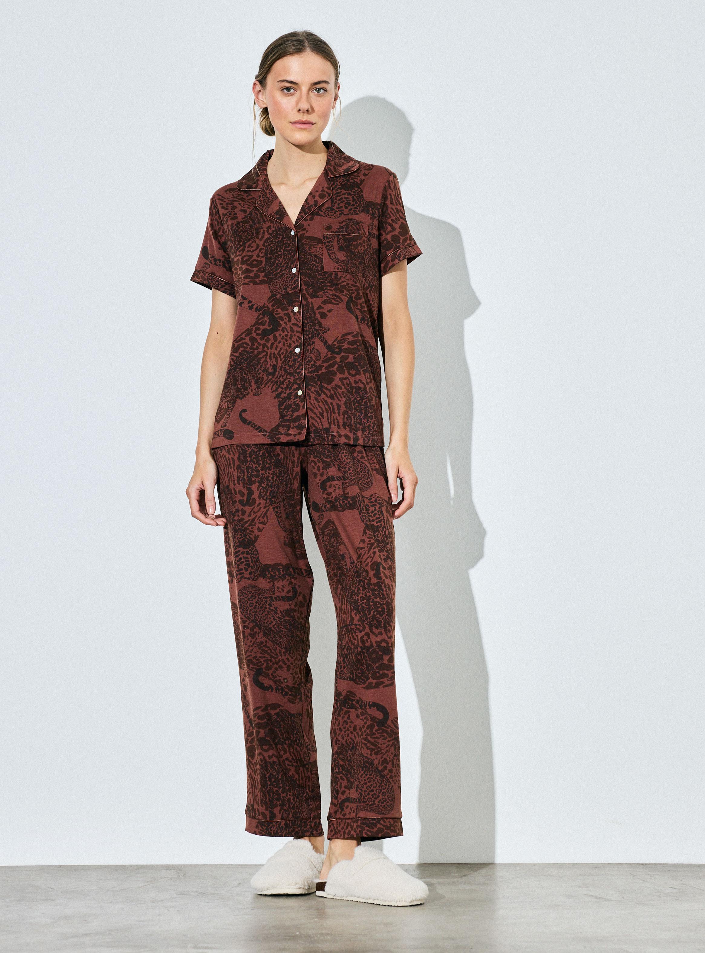 Pijama Camisero Estampado-4