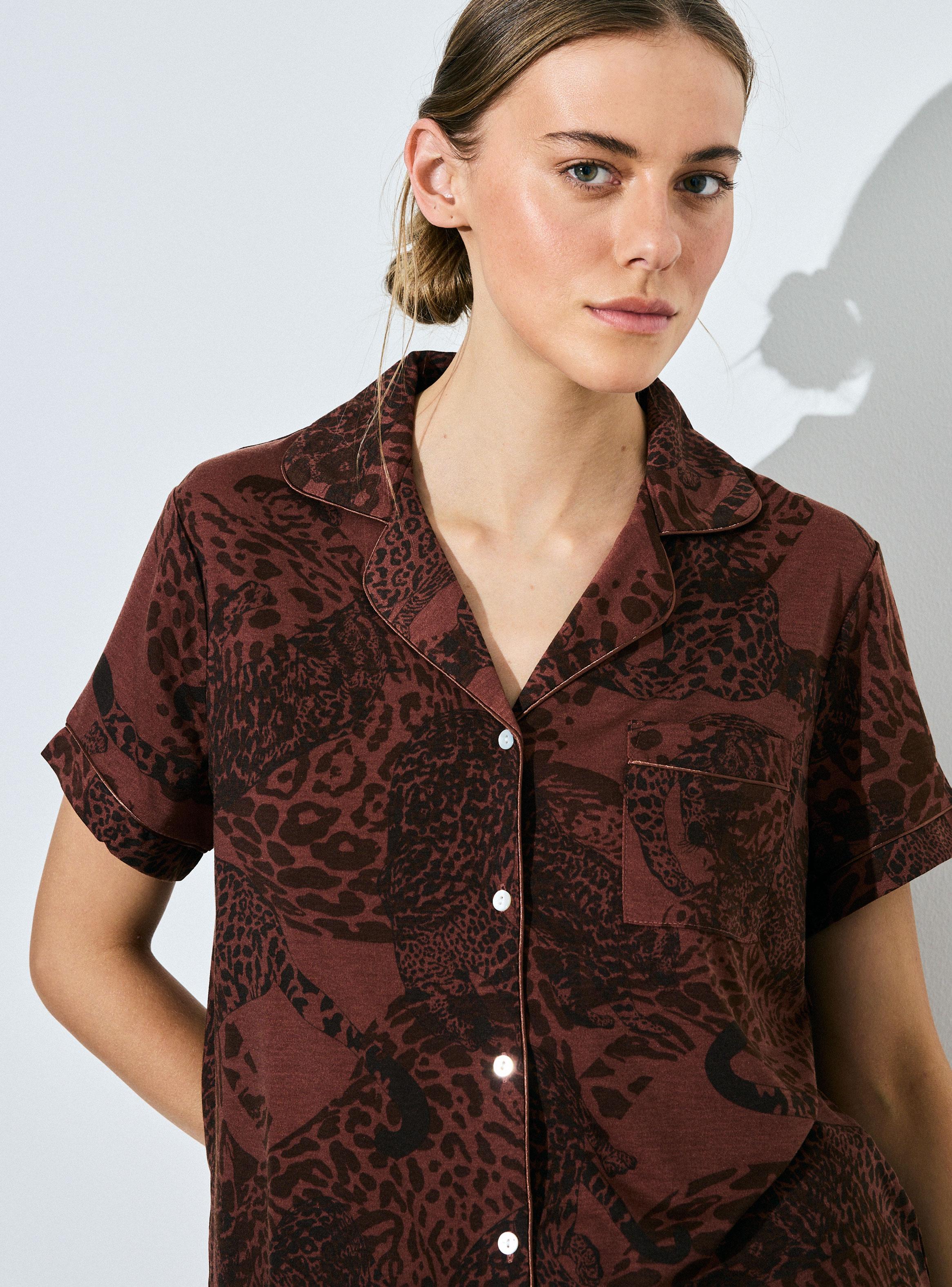 Pijama Camisero Estampado-2