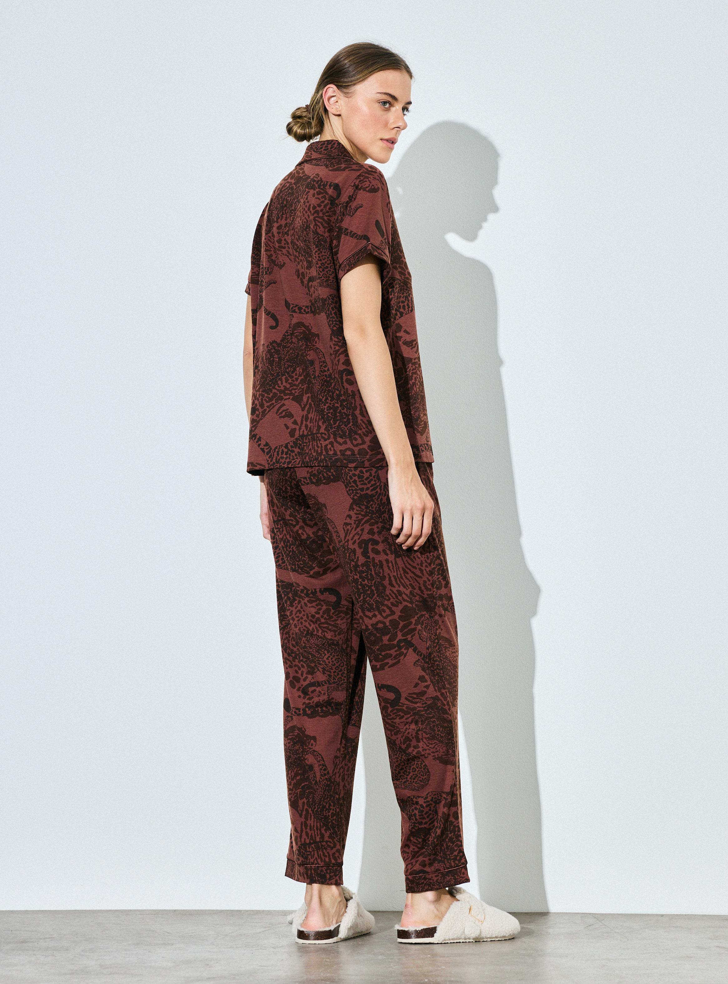 Pijama Camisero Estampado-5