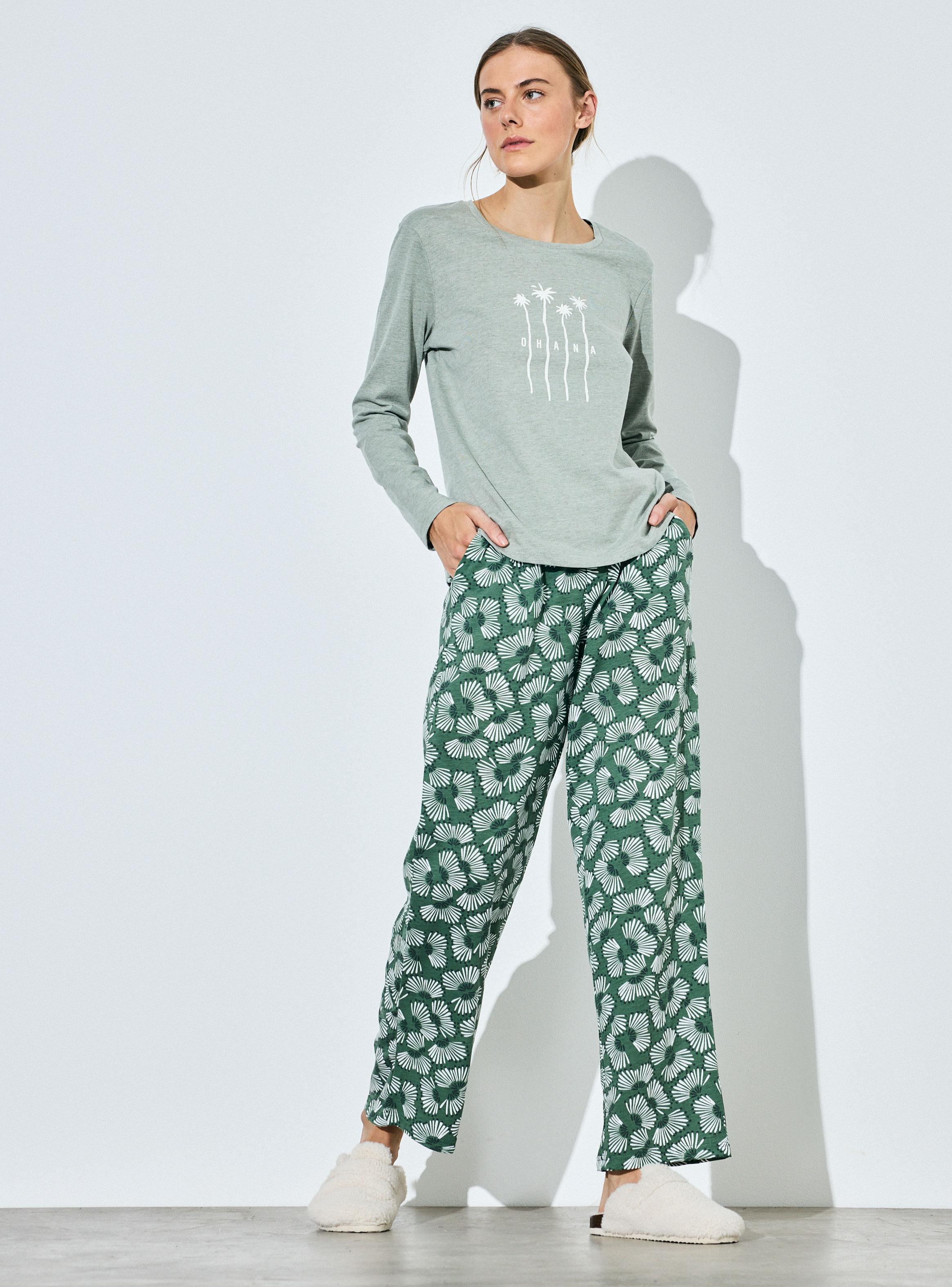 Pijama Polera Lisa Estampada-4