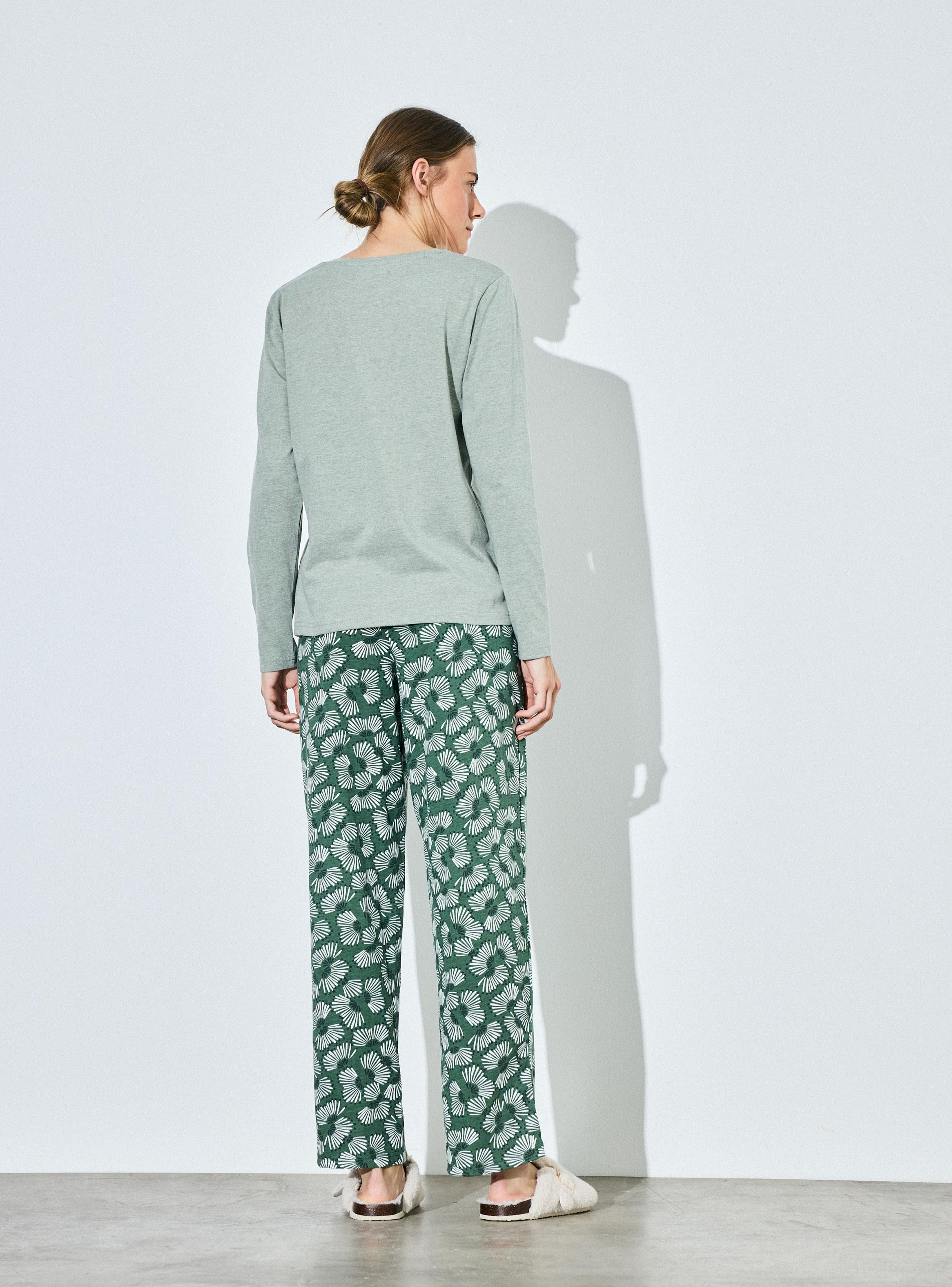 Pijama Polera Lisa Estampada-5