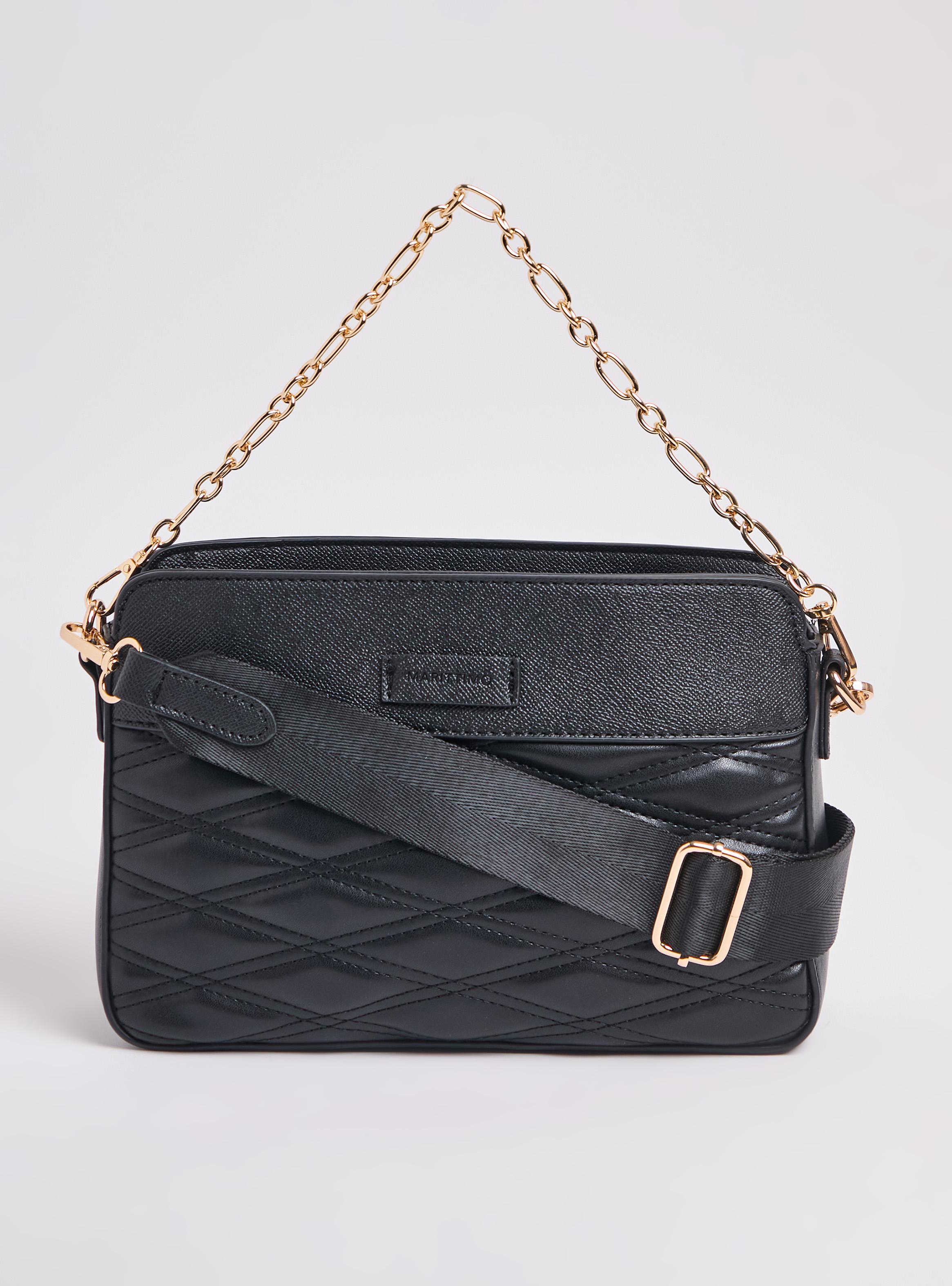 Cartera Crossbody con Cadena Decorativa-2