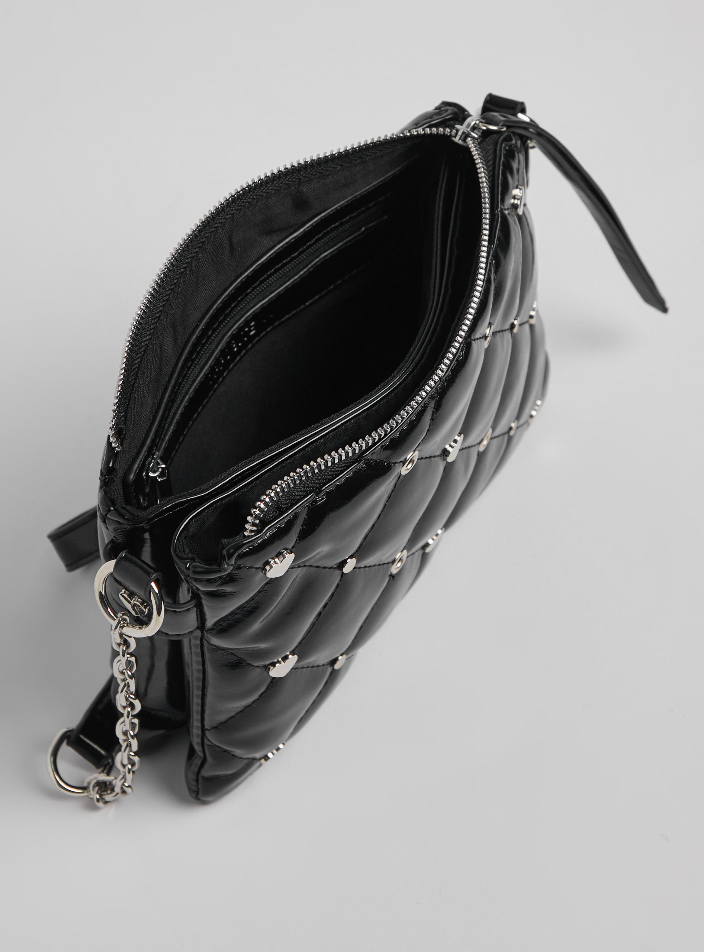 Bandolera Brillante con Strap Cadena-3