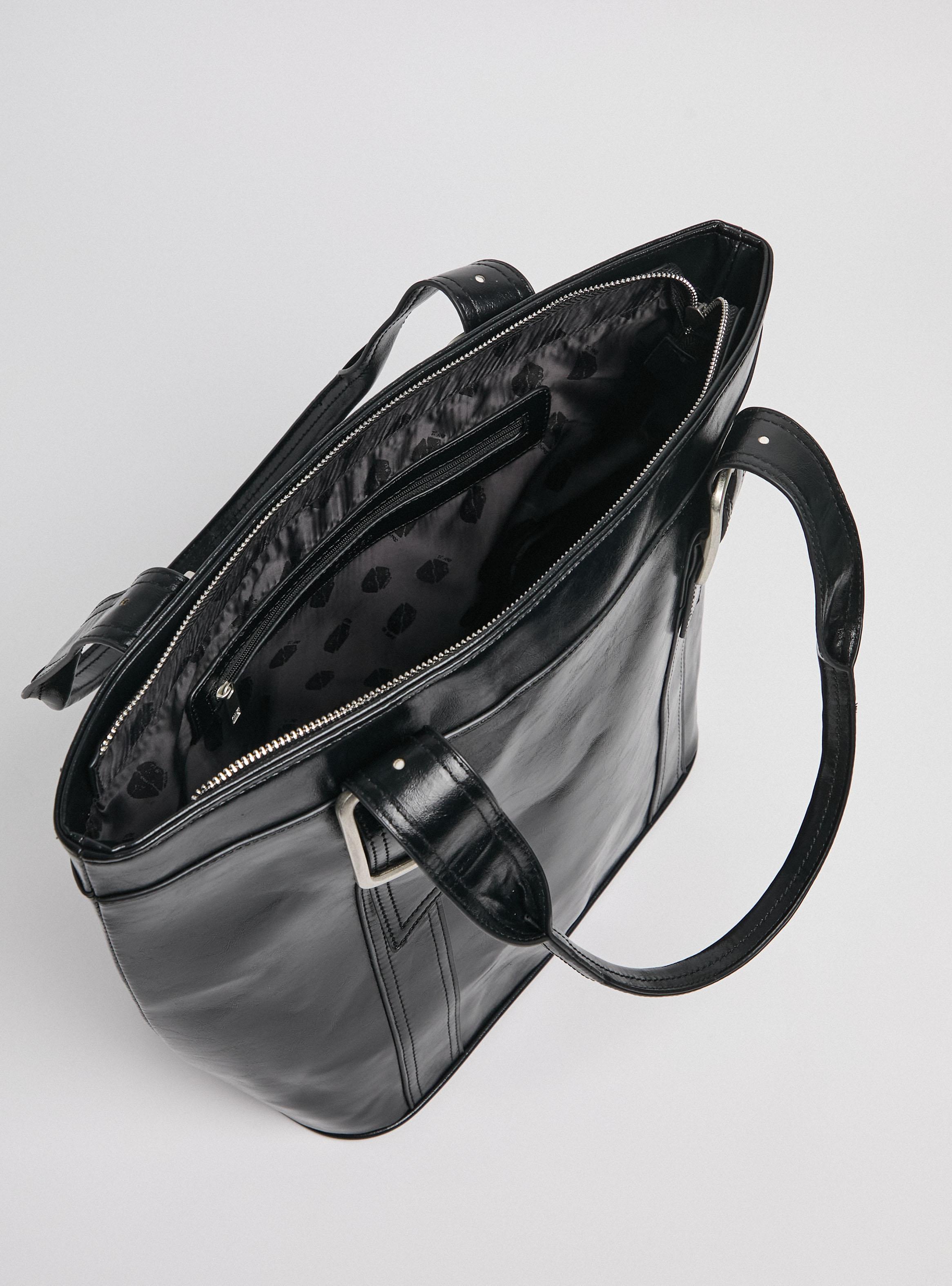 Cartera de Hombro Tipo Tote Hebillas-5