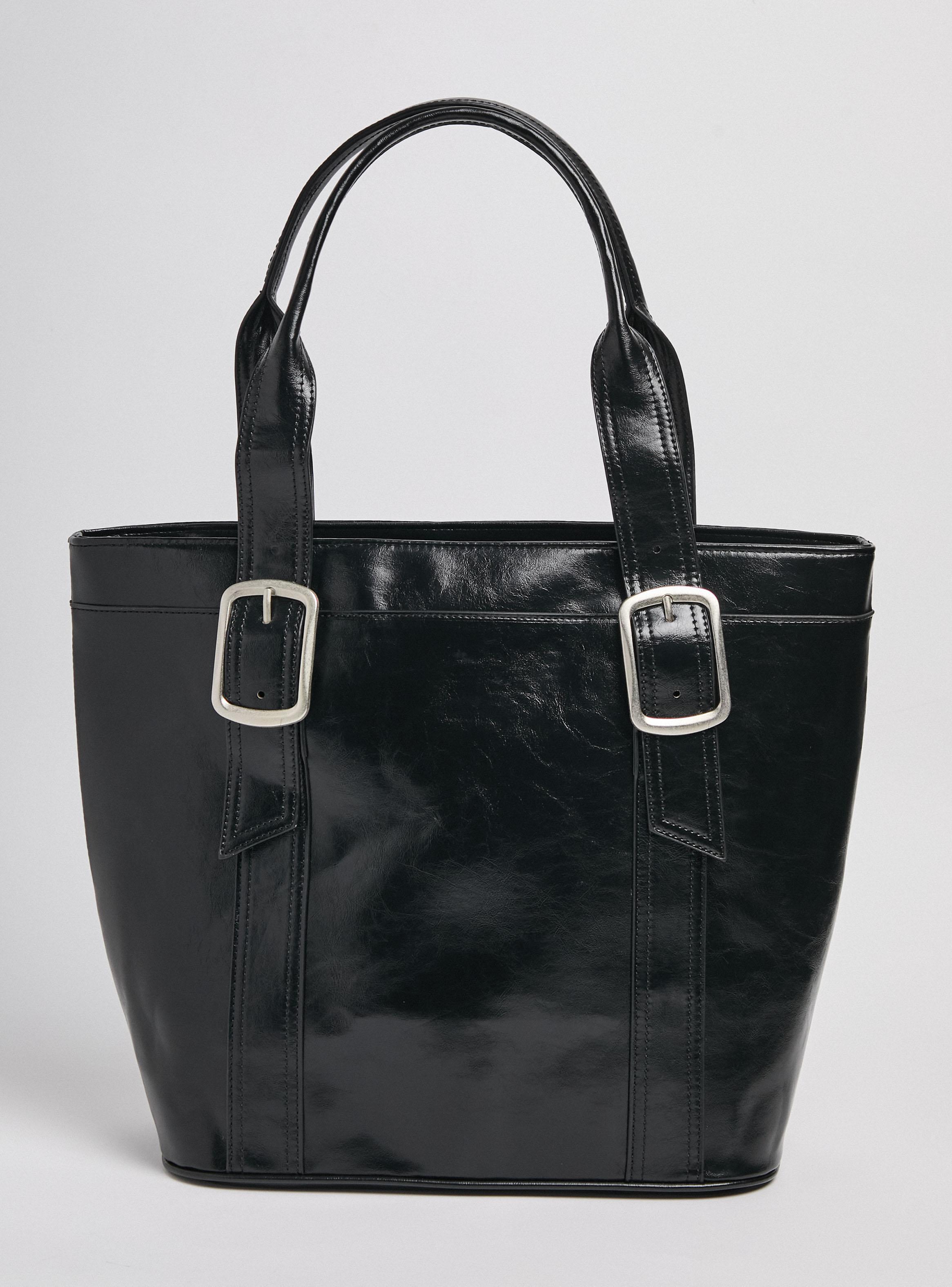 Cartera de Hombro Tipo Tote Hebillas-4