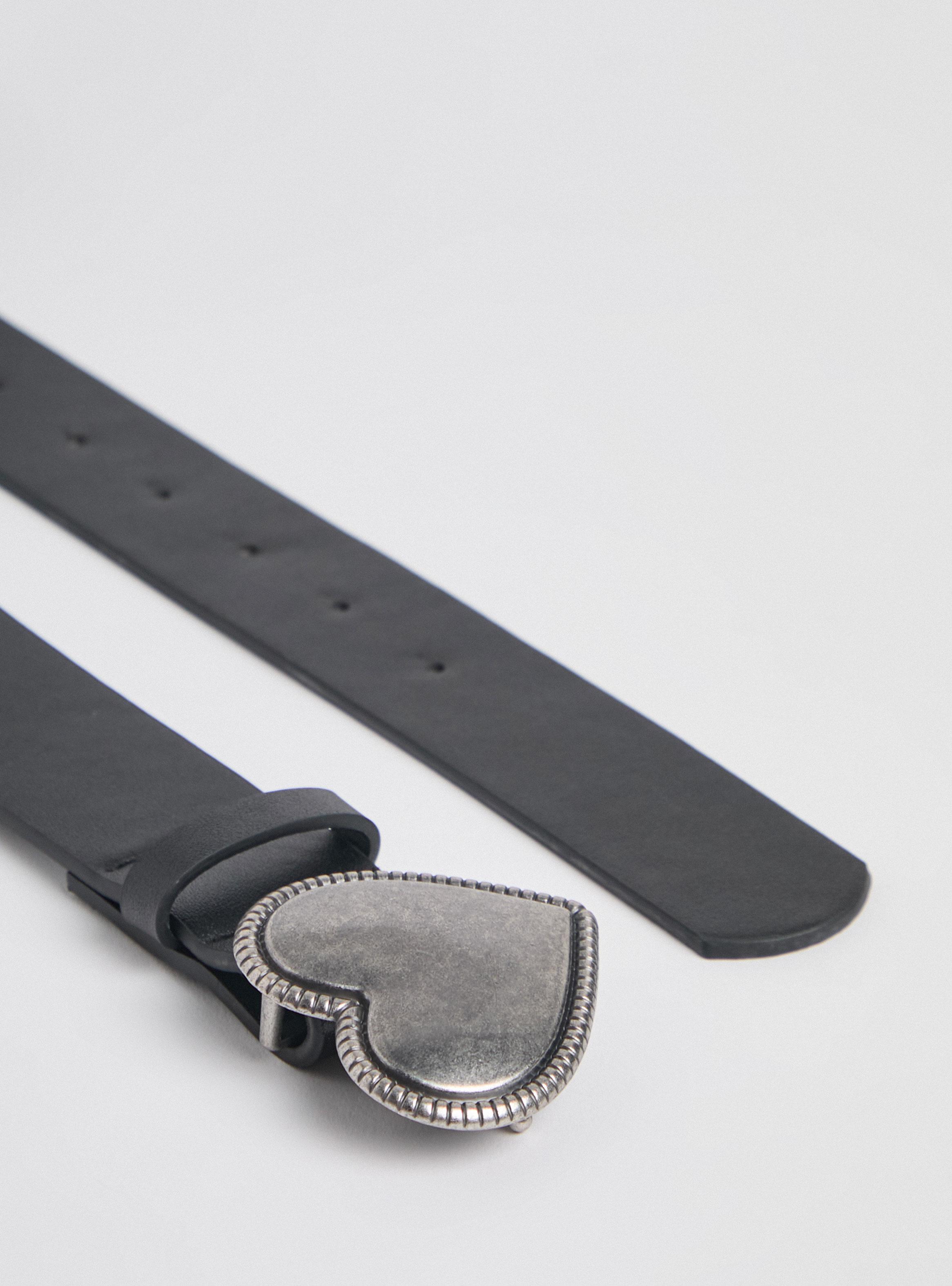 Cinturón con Hebilla Corazón Aluminio-2