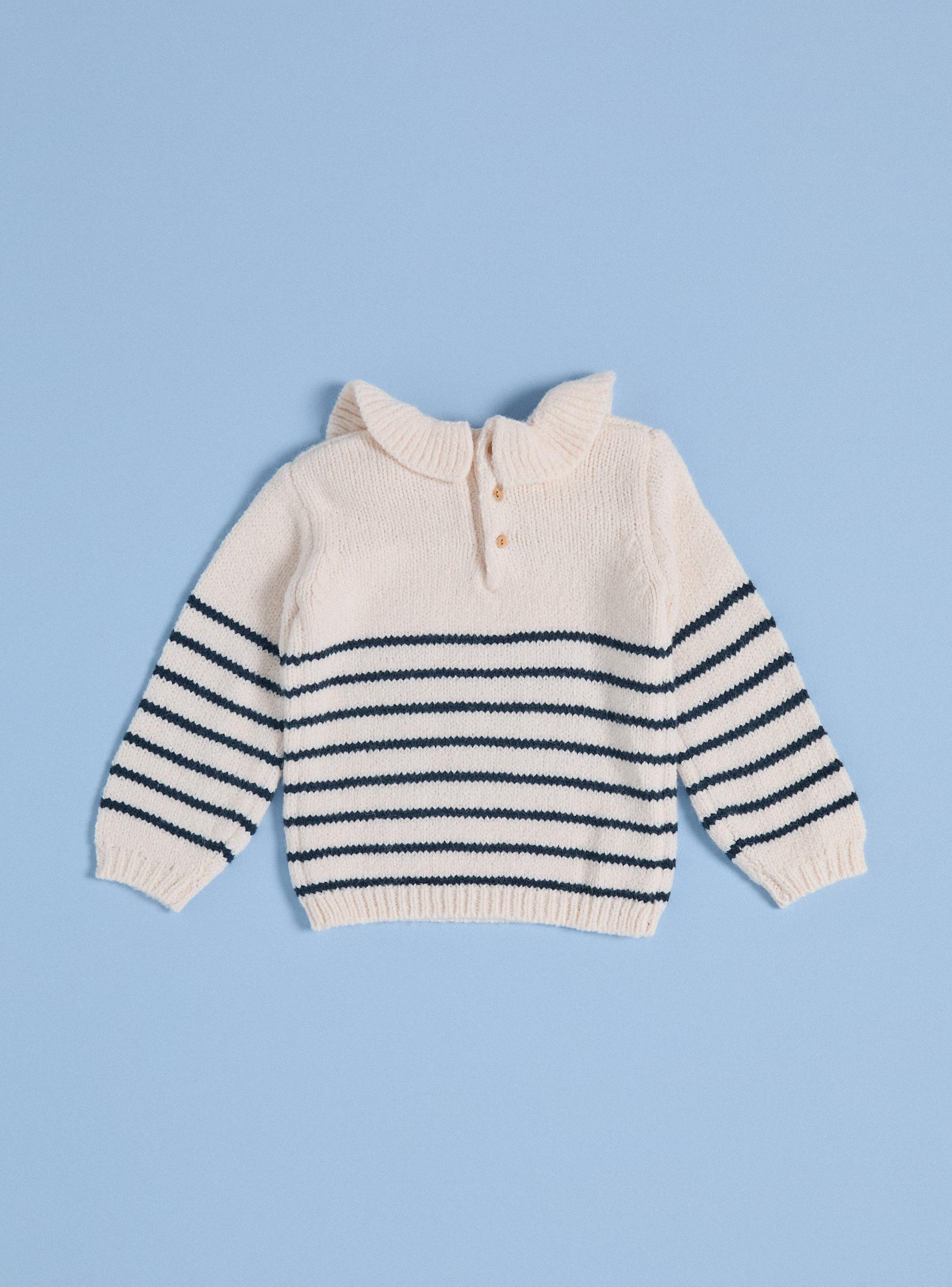 Sweater Rayas con Cuello-2