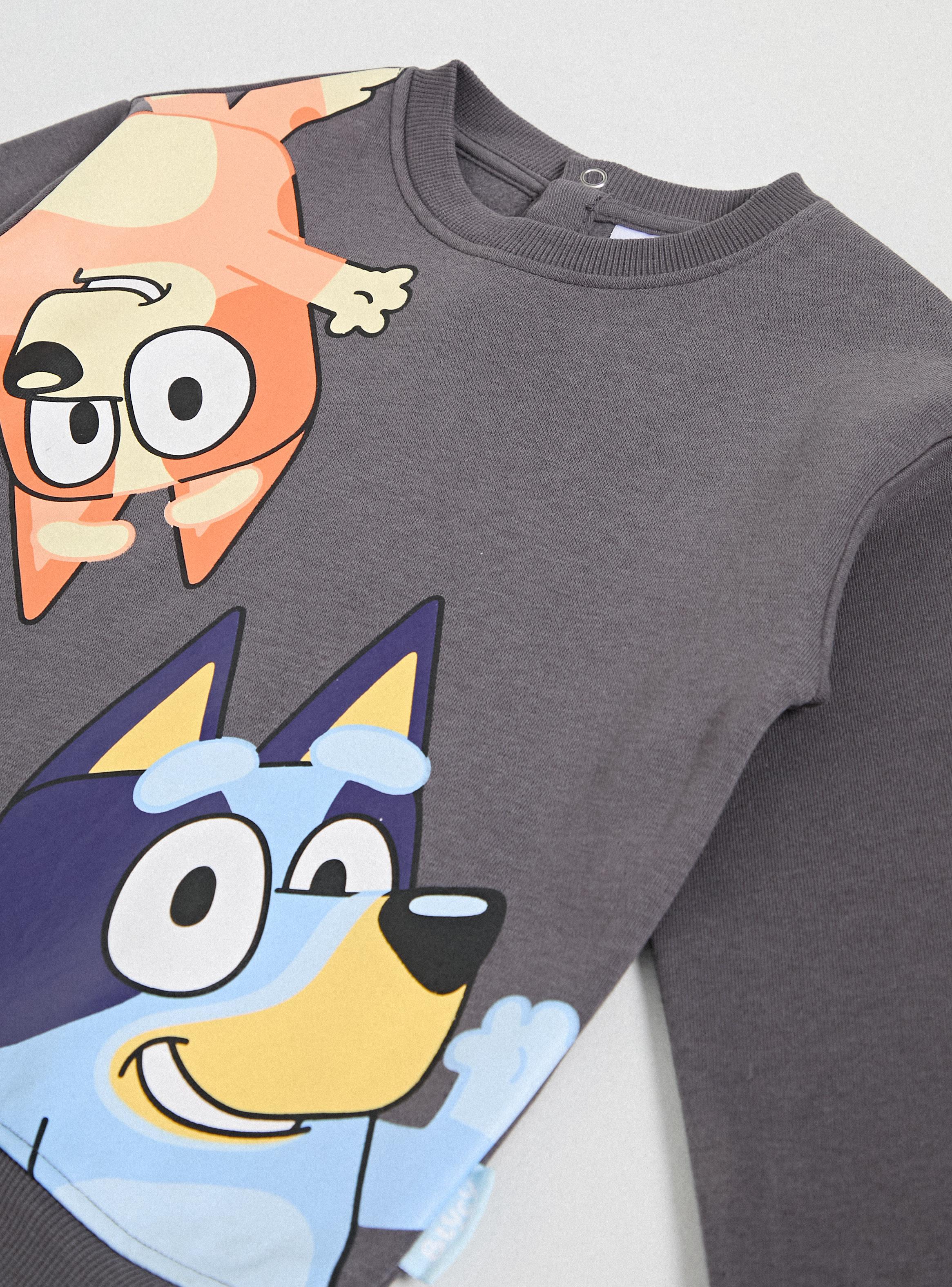 Polerón Estampado Diagonal Bluey y Bingo-4