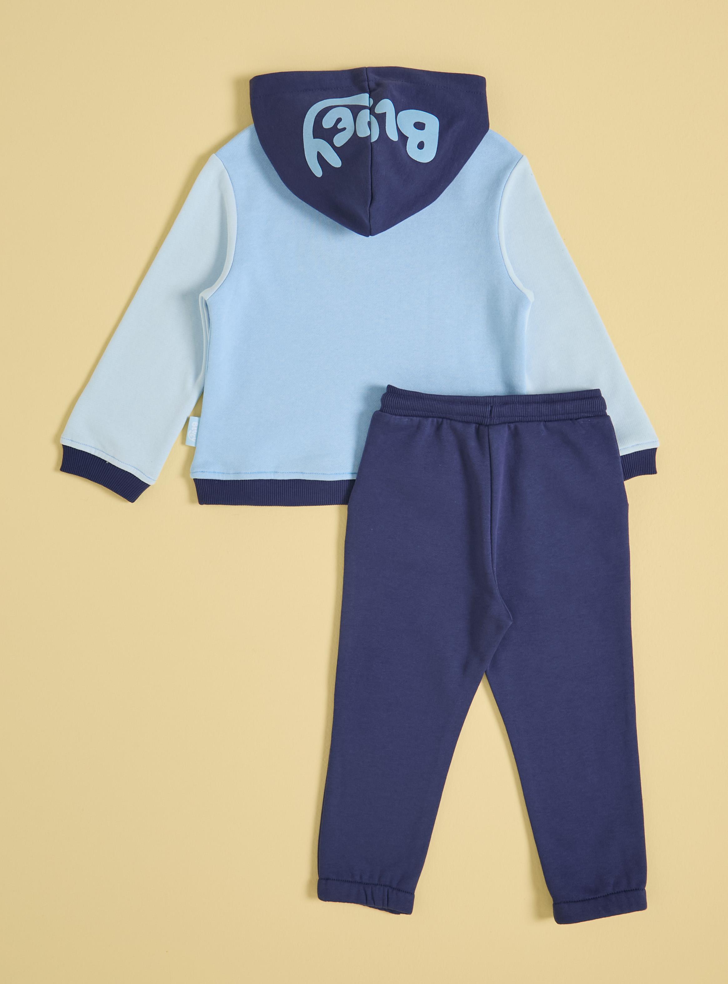 Buzo Set Polerón con Capucha y Pantalón Bluey-2