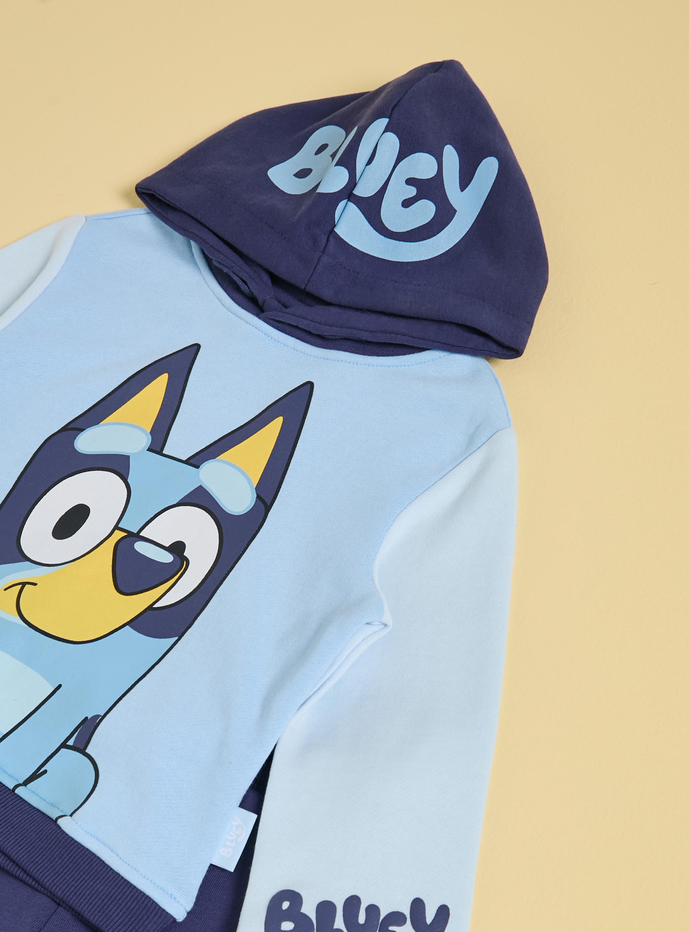 Buzo Set Polerón con Capucha y Pantalón Bluey-3