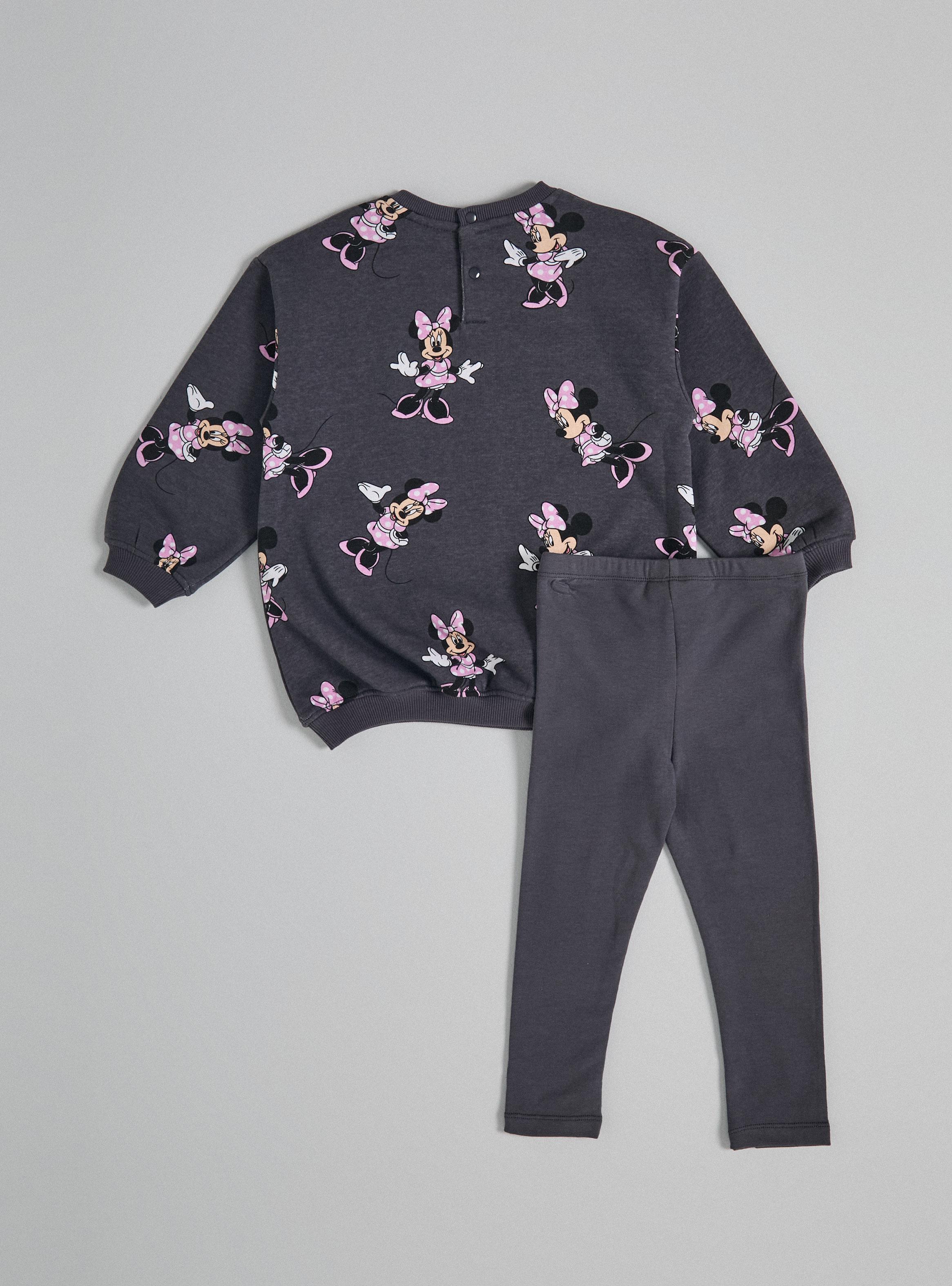 Conjunto Polerón y Calza Minnie Mouse Rosado-2