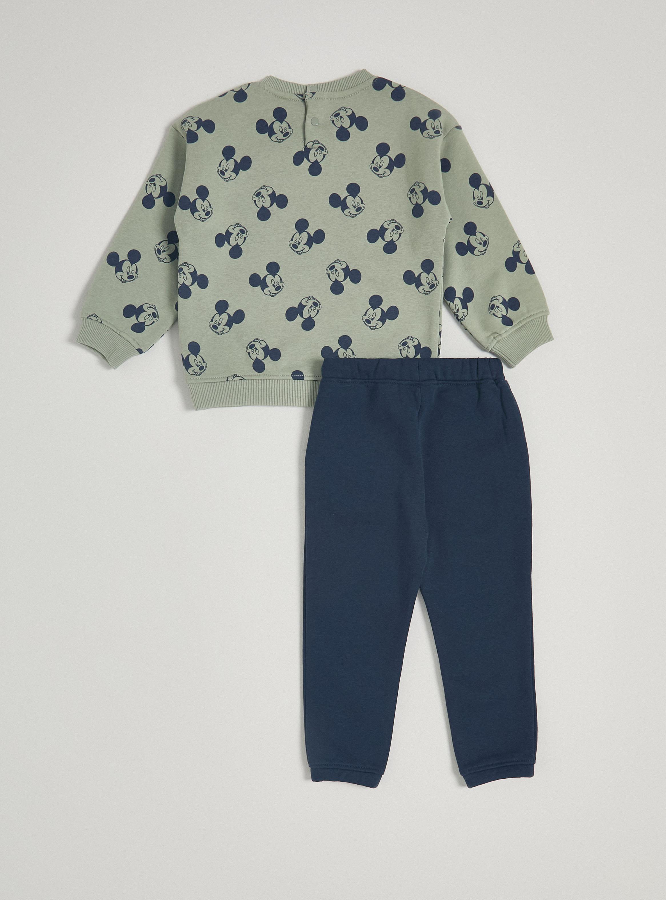 Conjunto Polerón con Bolsillo y Pantalón de Buzo Mickey-2