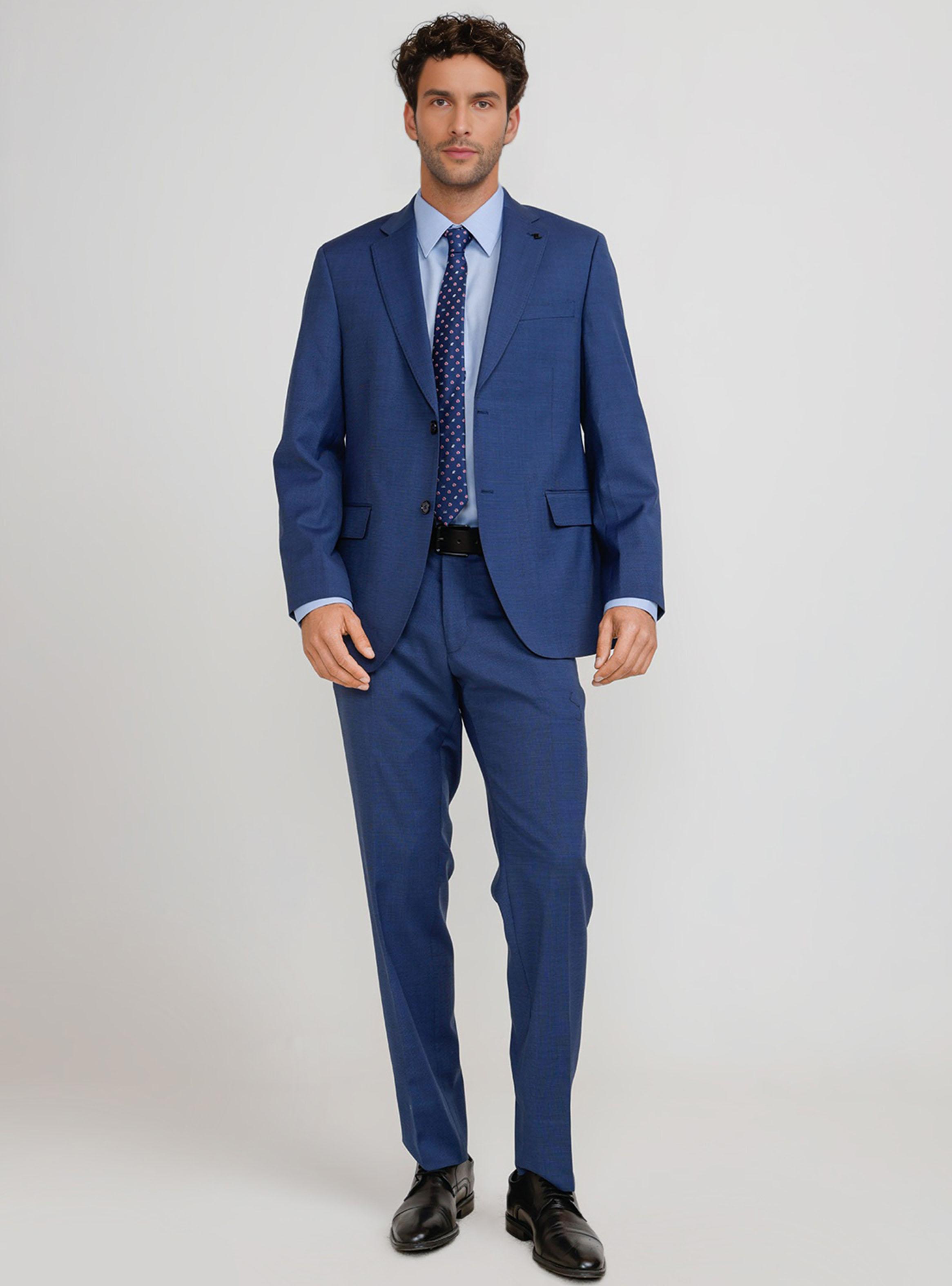 Traje Formal Washable Azul-3