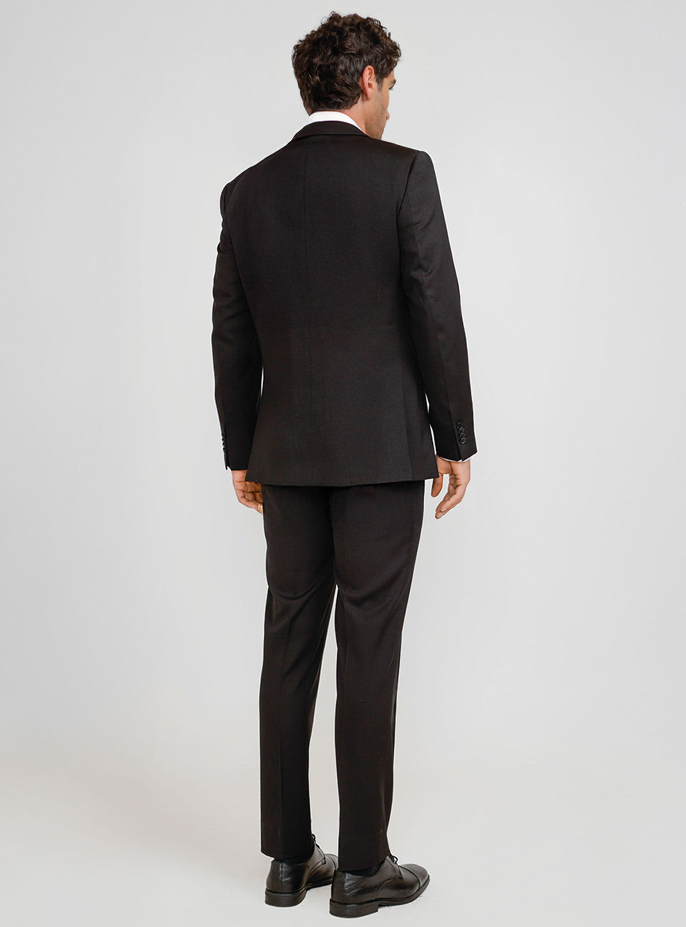 Traje Slim Fit Cuello V Tiro Medio-1