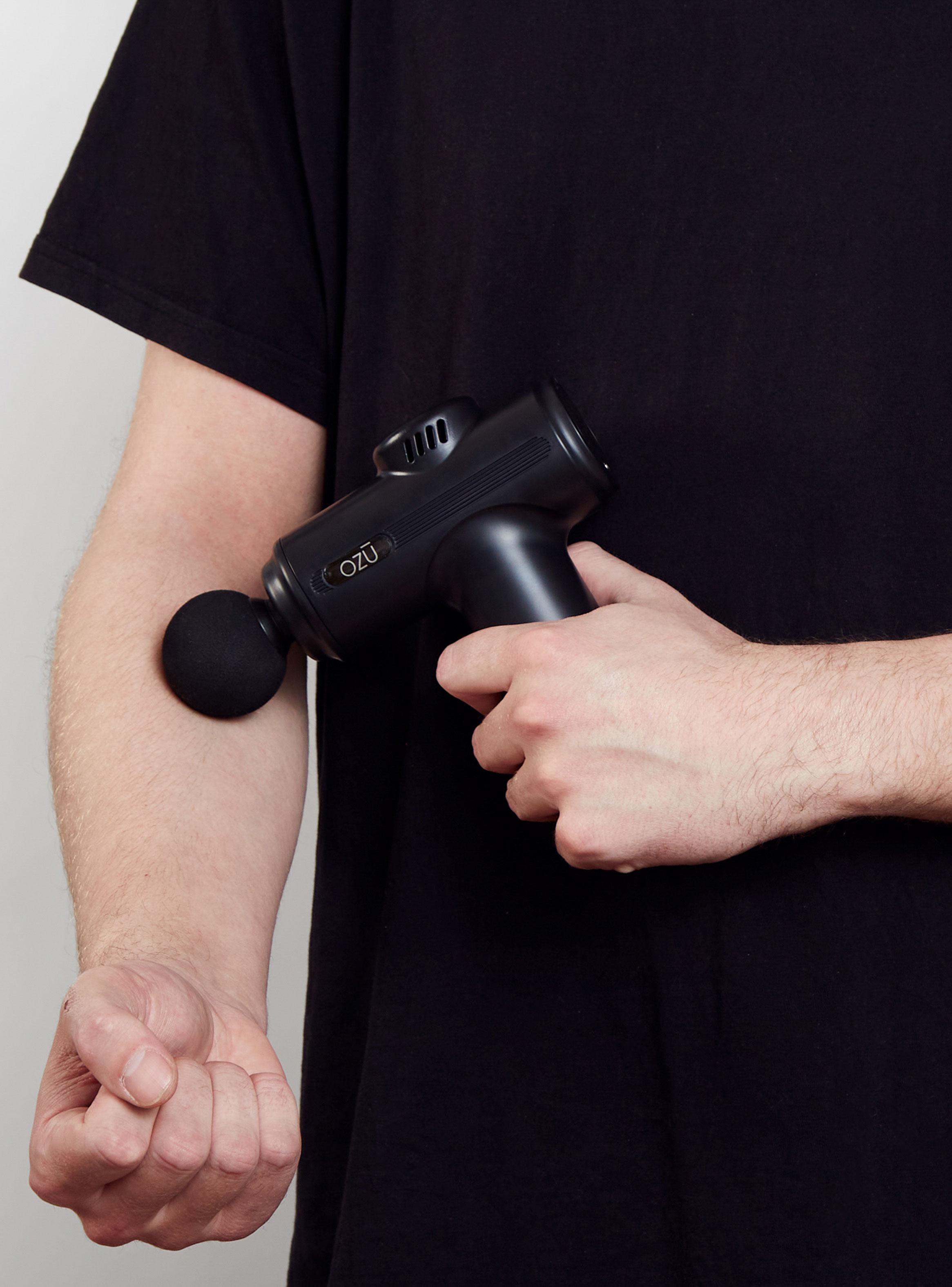 Pistola de Masaje Recargable 6 Velocidades Negro-5