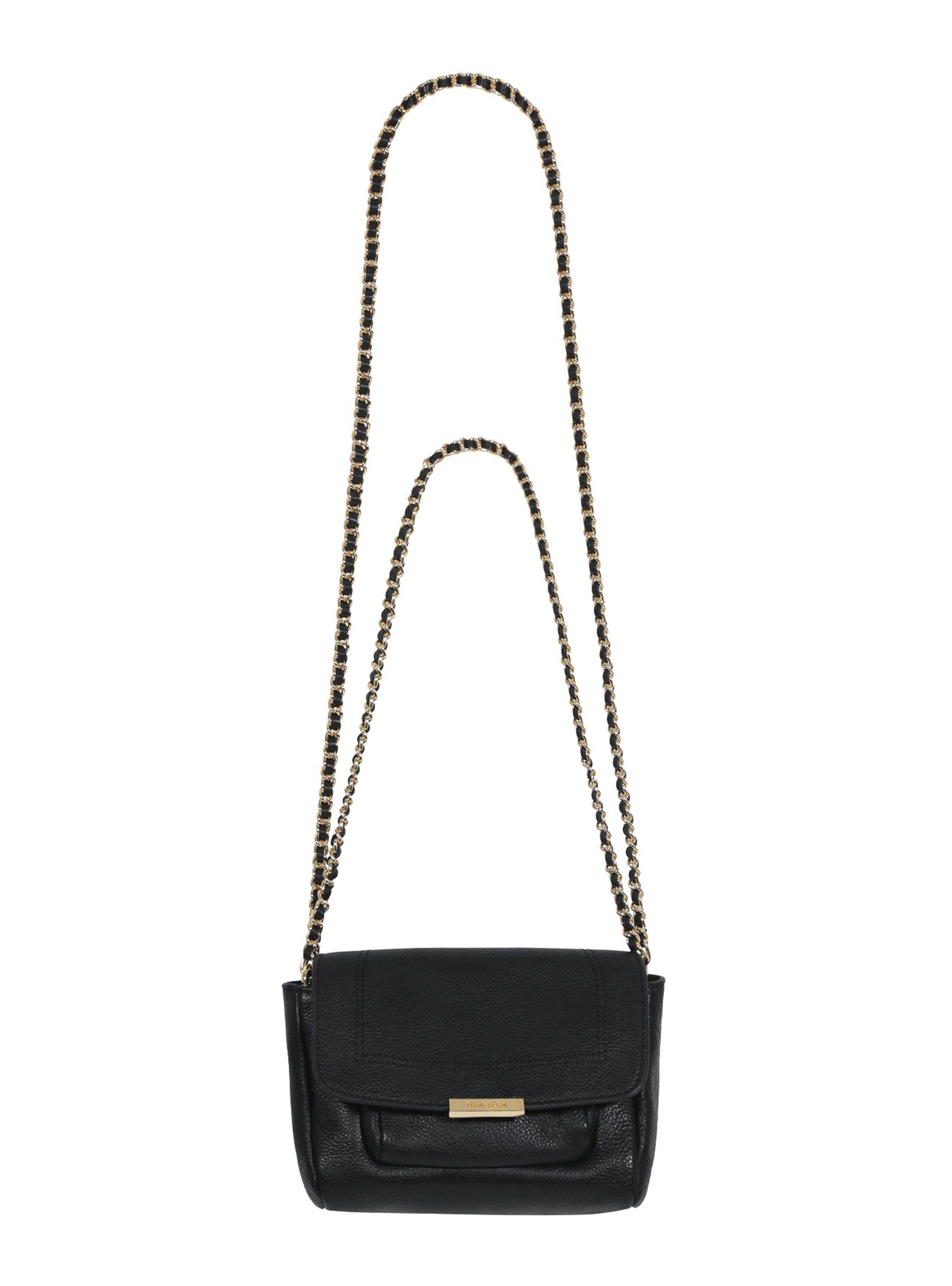 Cartera Chain Gold Leather Bag-2
