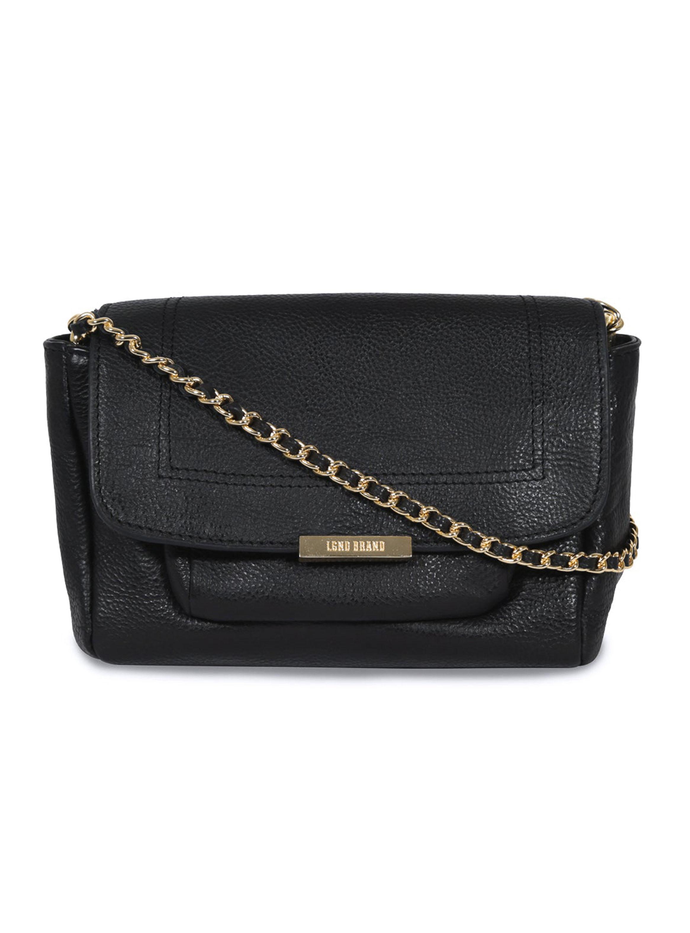 Cartera Chain Gold Leather Bag-0