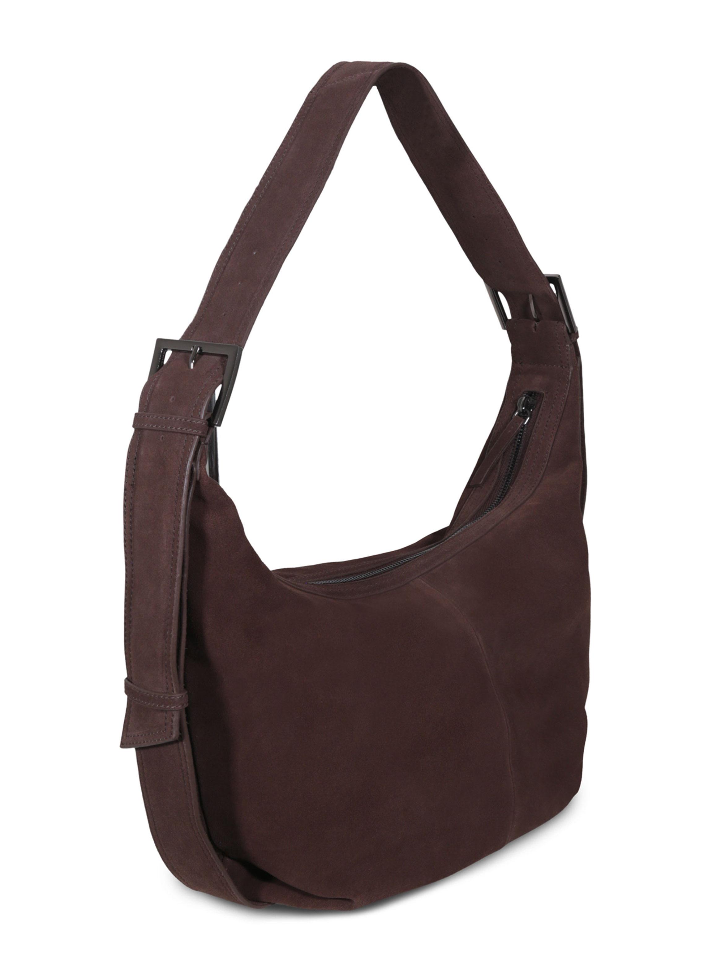 Cartera Hobo XL Coffee Suede-2