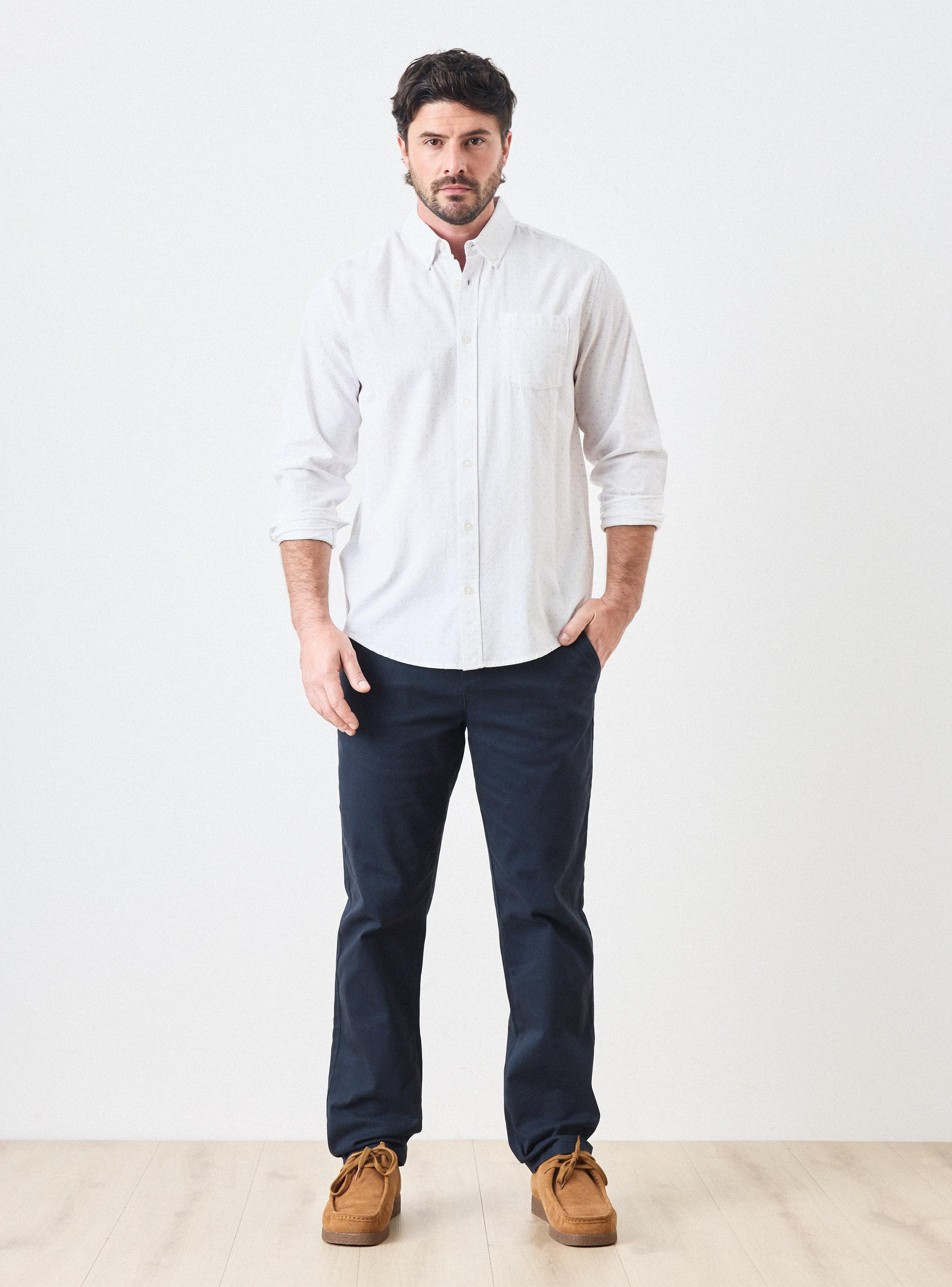 Camisa Semi Oxford Algodón Print-4