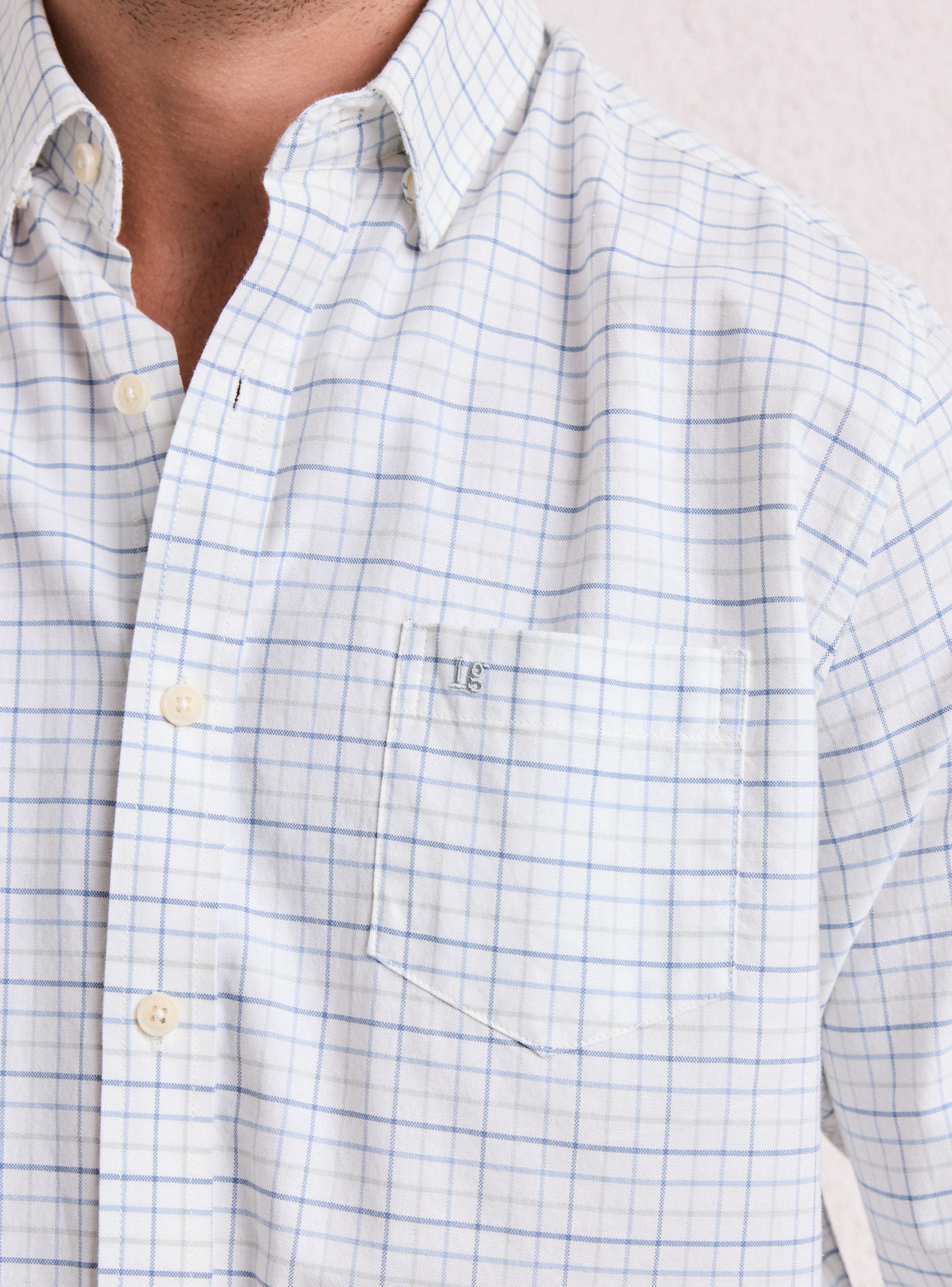 Camisa Manga Larga Cuadros Print-3