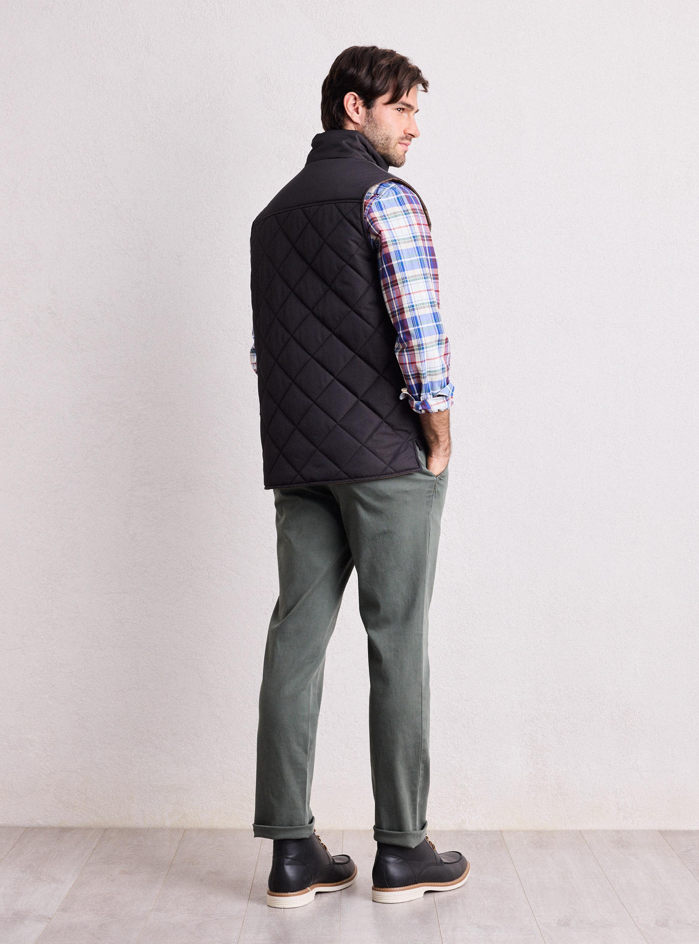 Parka Ssin Mangas Rombos y Bolsillos-5