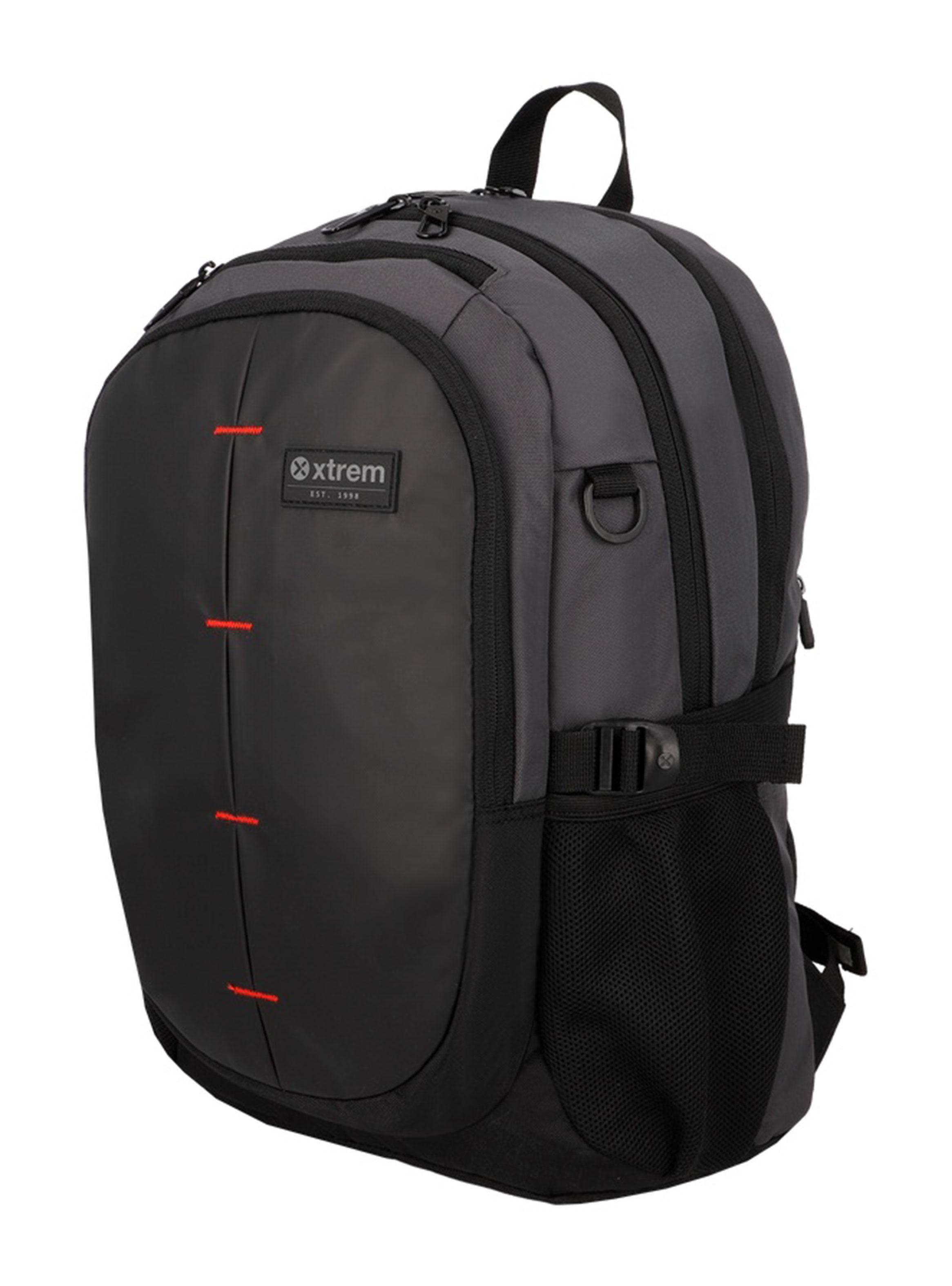 Mochila Notebook 16' Lennox Gris y Rojo-2