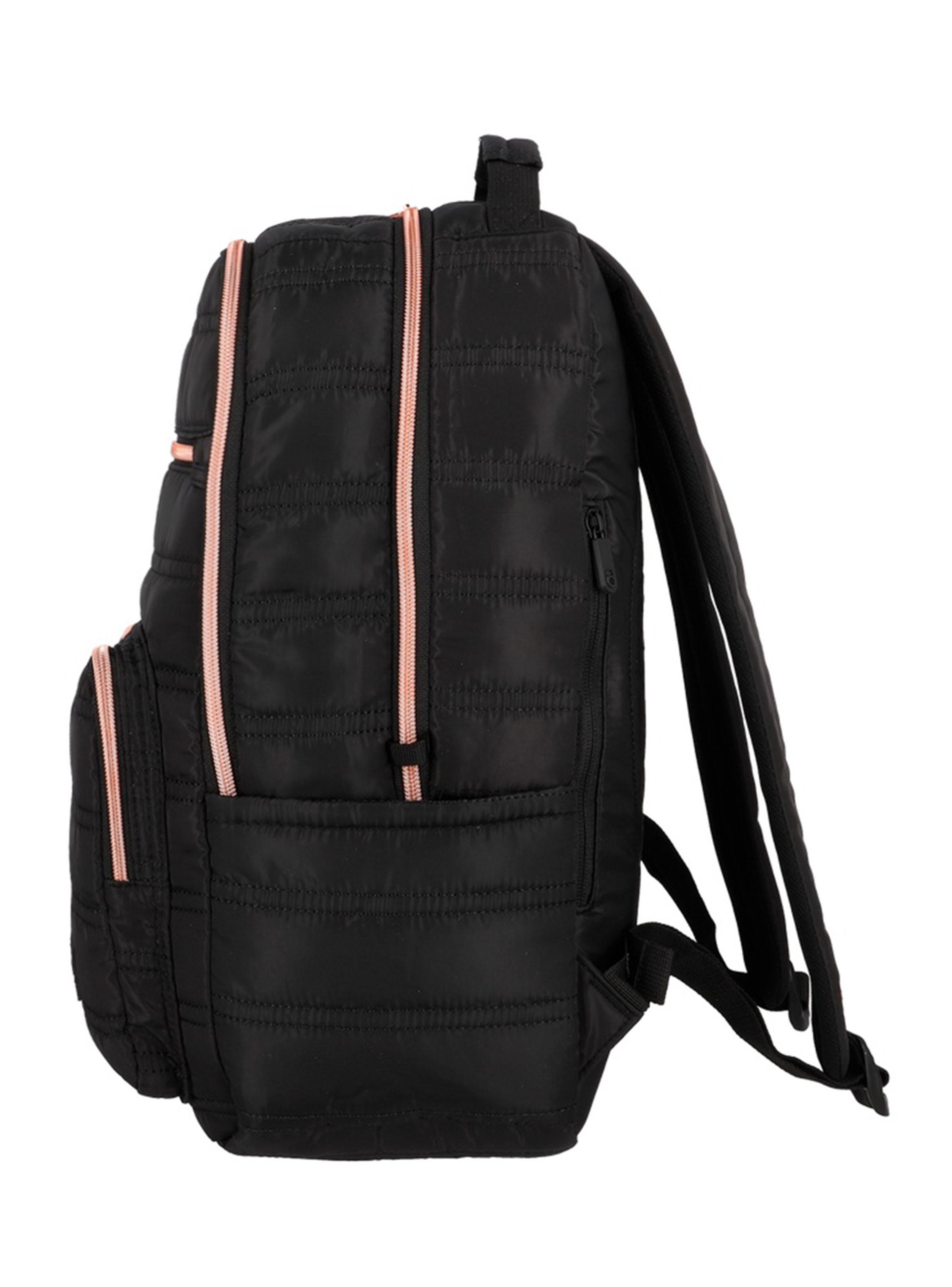 Mochila Notebook 16' Nebraska Negro y Rose Gold-3